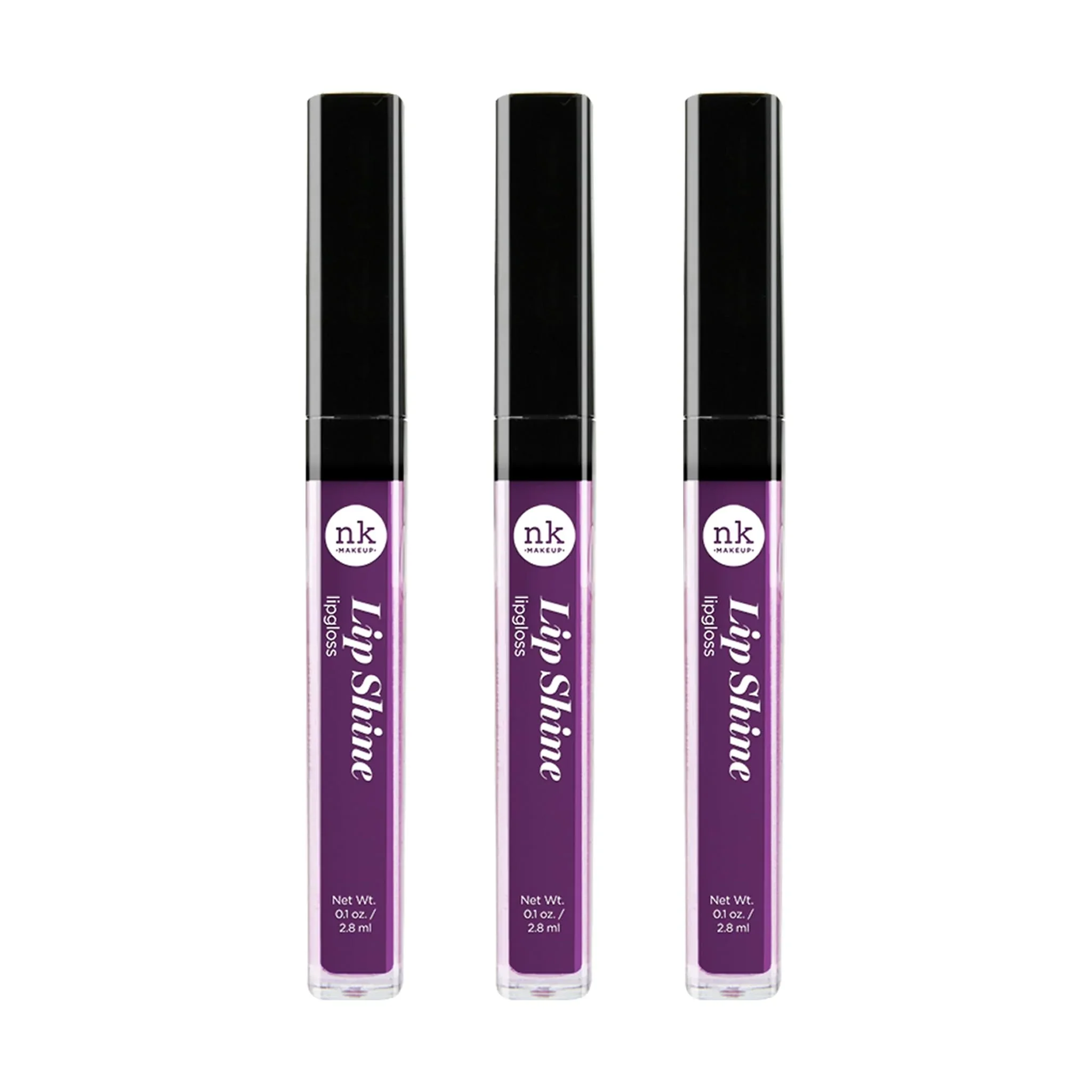 Easy-to-Use NICKA K NEW YORK Lipshine Cosmetics vibrant colors bright colors shining lips lip shine long lasting AMZ267 Casual