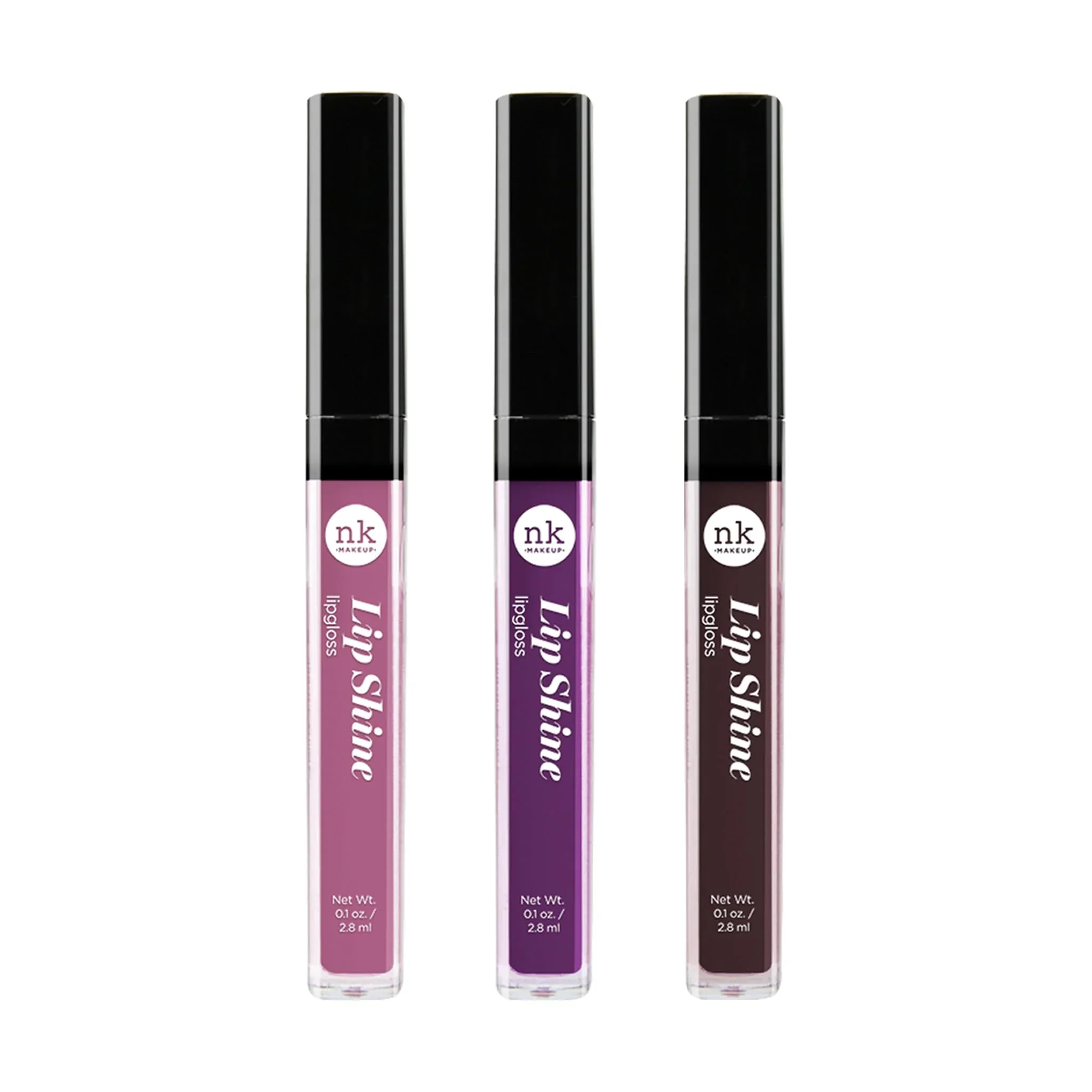 Top-Quality NICKA K NEW YORK Lipshine Cosmetics vibrant colors bright colors shining lips lip shine long lasting AMZ286 Comfortable