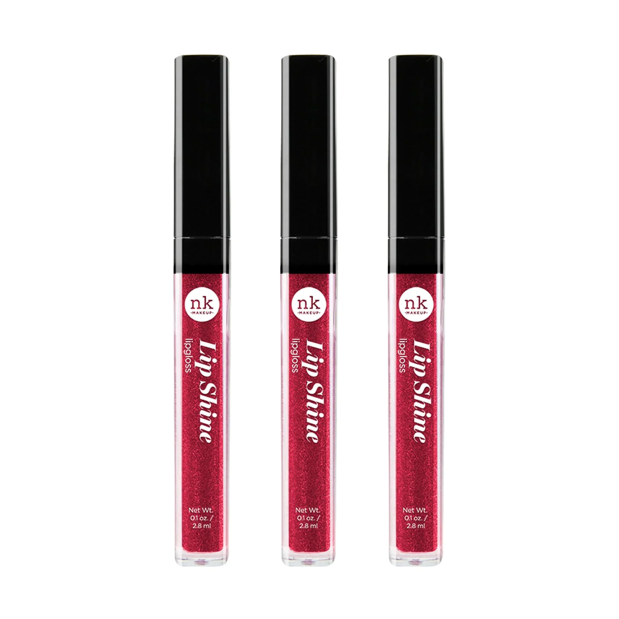 Reliable NICKA K NEW YORK Lipshine Cosmetics vibrant colors bright colors shining lips lip shine long lasting AMZ256 Convenient