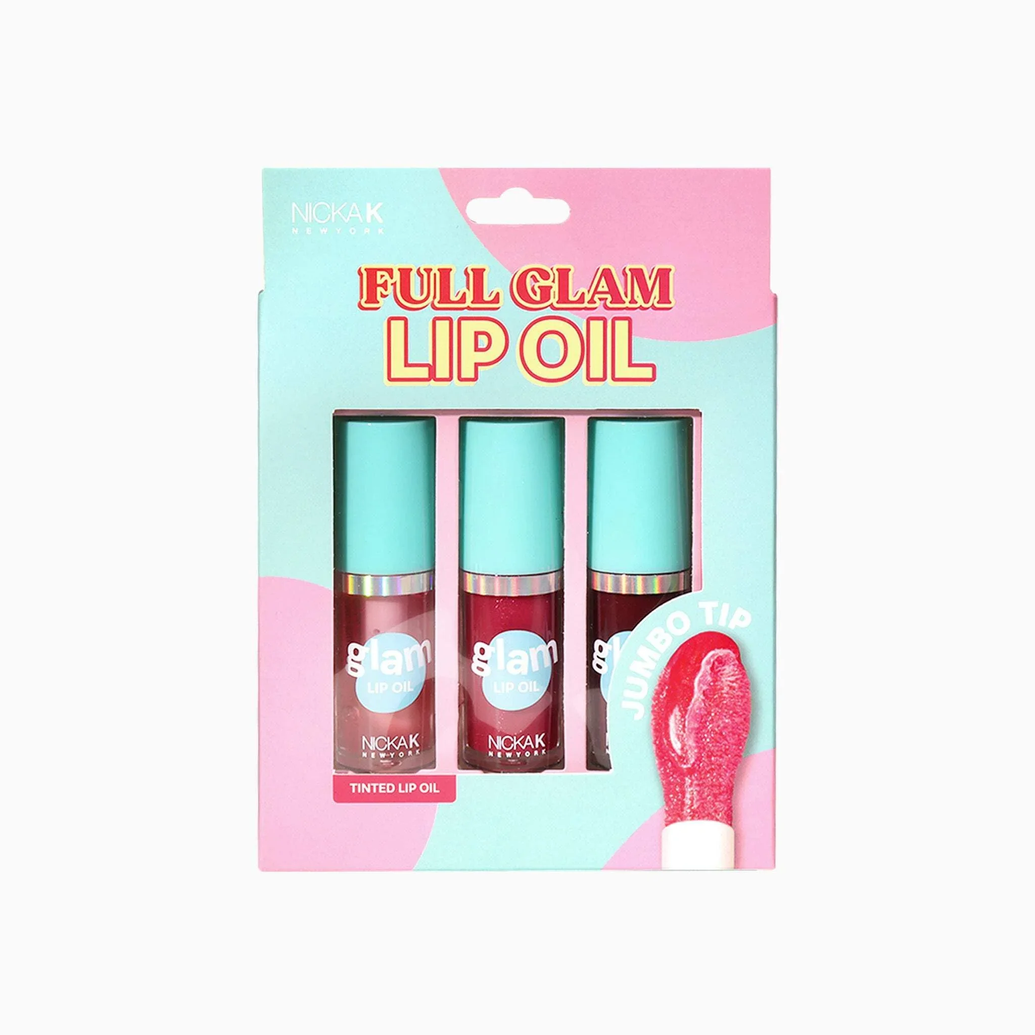 Minimalist NICKA K NEW YORK Soft and Full Glam Tinted Lip Oil Set Full Glam Genuine
