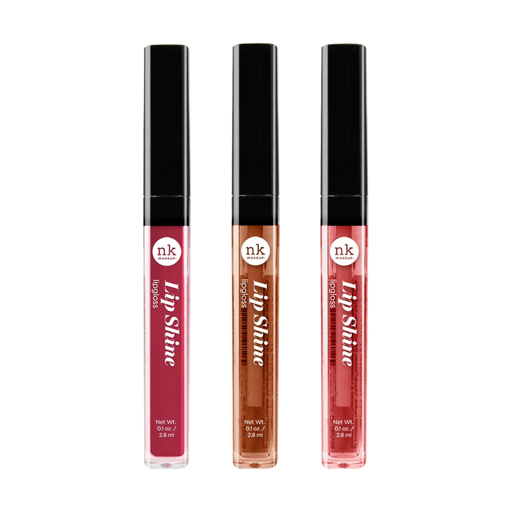 Reusable NICKA K NEW YORK Lipshine Cosmetics vibrant colors bright colors shining lips lip shine long lasting AMZ287 Trusted