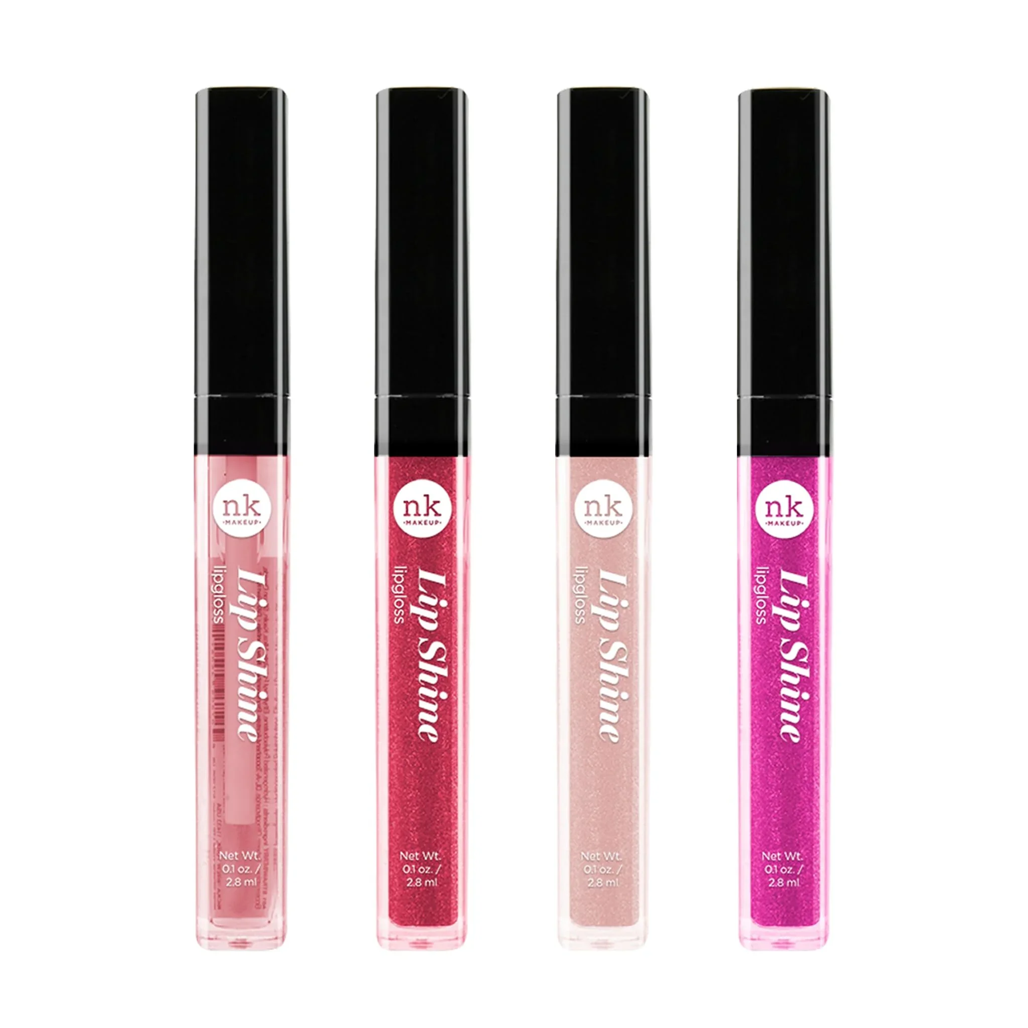 Fashionable NICKA K NEW YORK Lip Shine Cosmetics vibrant colors bright colors shining lips lip shine long lasting Multi Pack Colors AMZ273 Professional