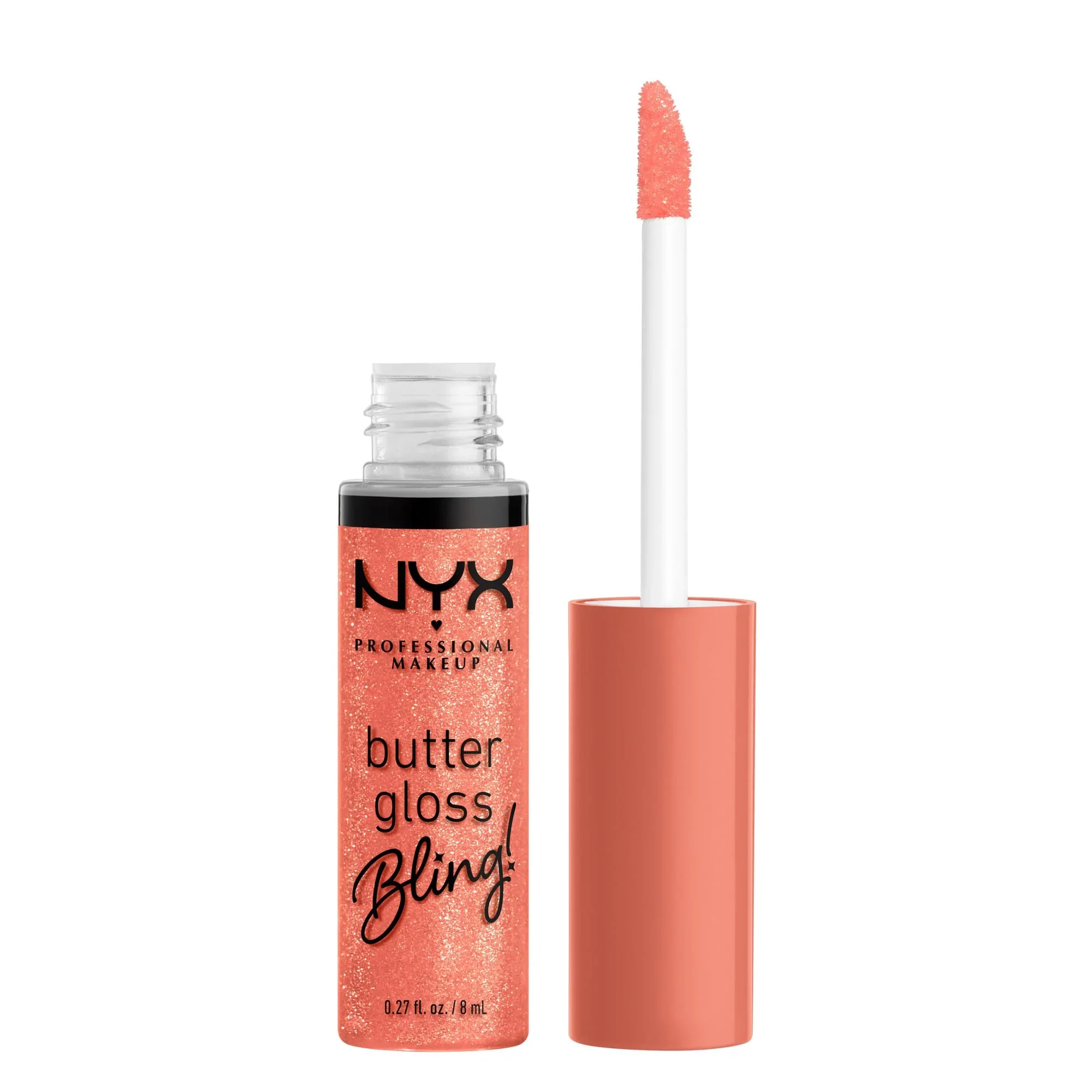 Lightweight NYX PROFESSIONAL MAKEUP Butter Gloss Bling Lip Gloss Non Sticky and Shiny Vegan Lip Makeup - Dripped Out Luxury