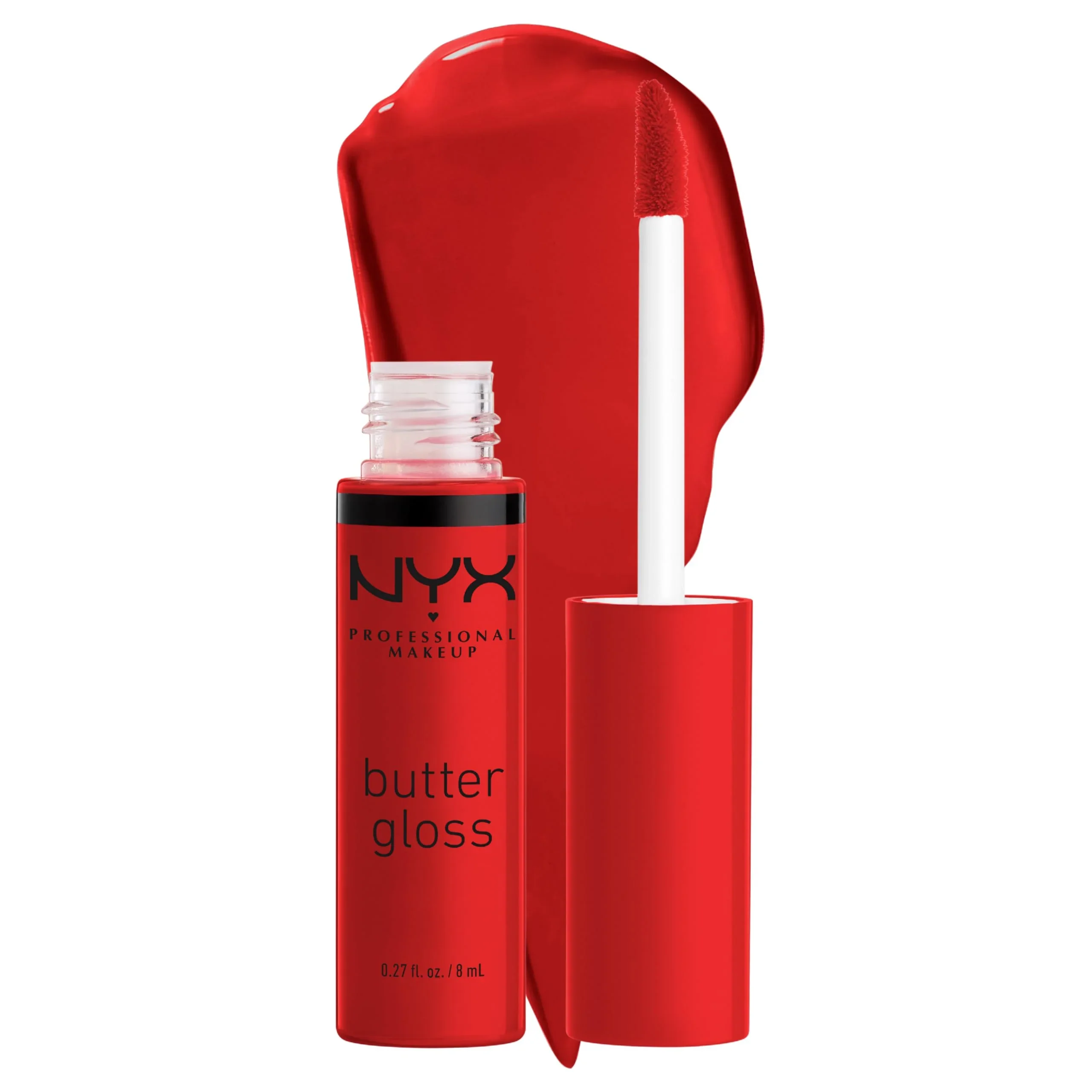 Pure NYX PROFESSIONAL MAKEUP Butter Gloss Non-Sticky Lip Gloss - Apple Crisp Modern Red Healthy