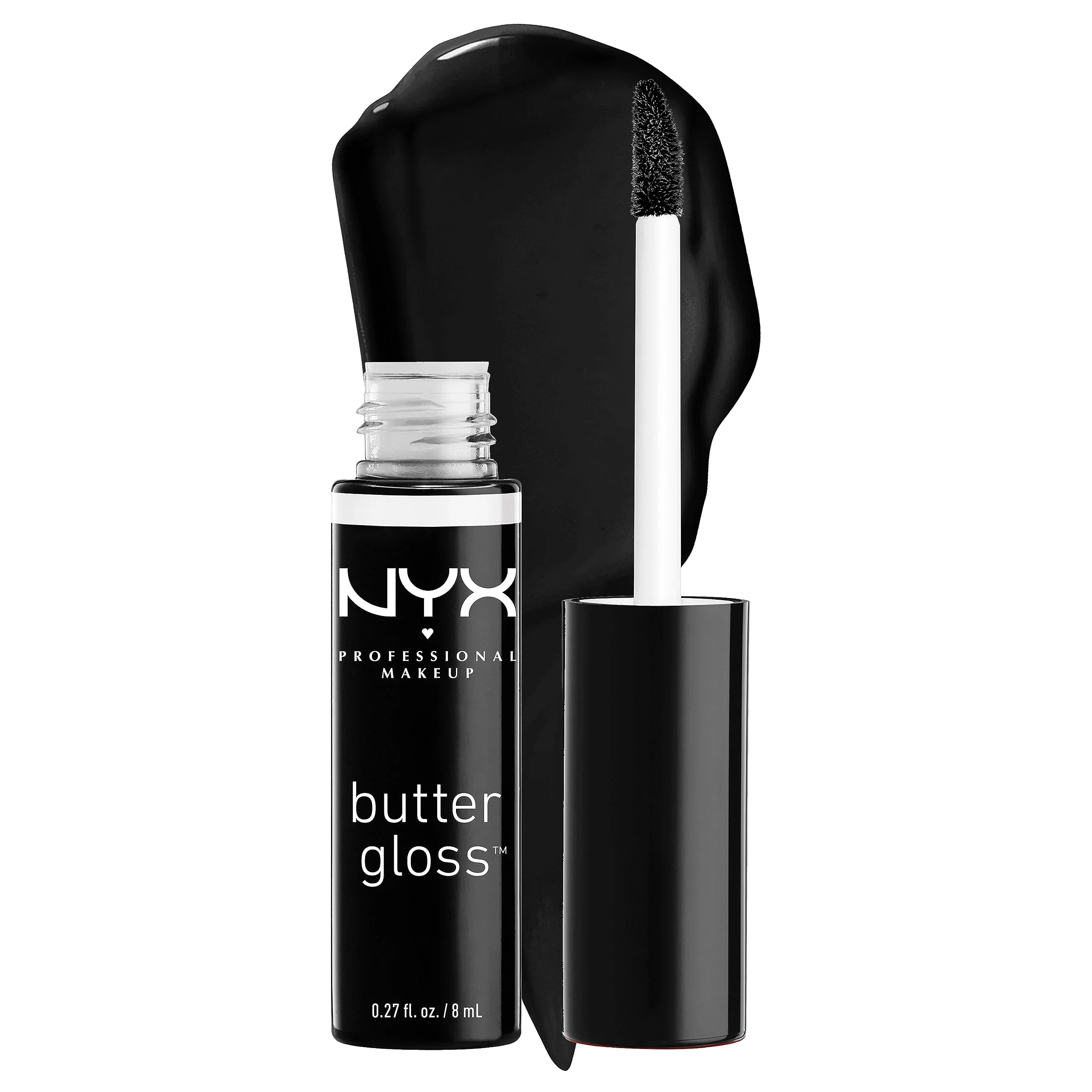 Sophisticated NYX PROFESSIONAL MAKEUP Butter Gloss Non-Sticky Lip Gloss - Licorice Black Fast