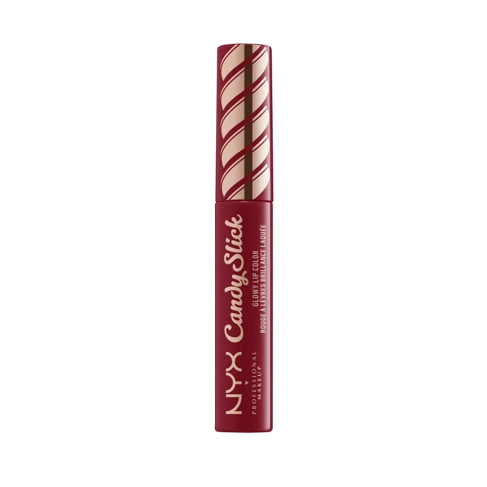 Casual NYX PROFESSIONAL MAKEUP Candy Slick Glowy Lip Color Gloss - Single Serving Wine Red User-Friendly