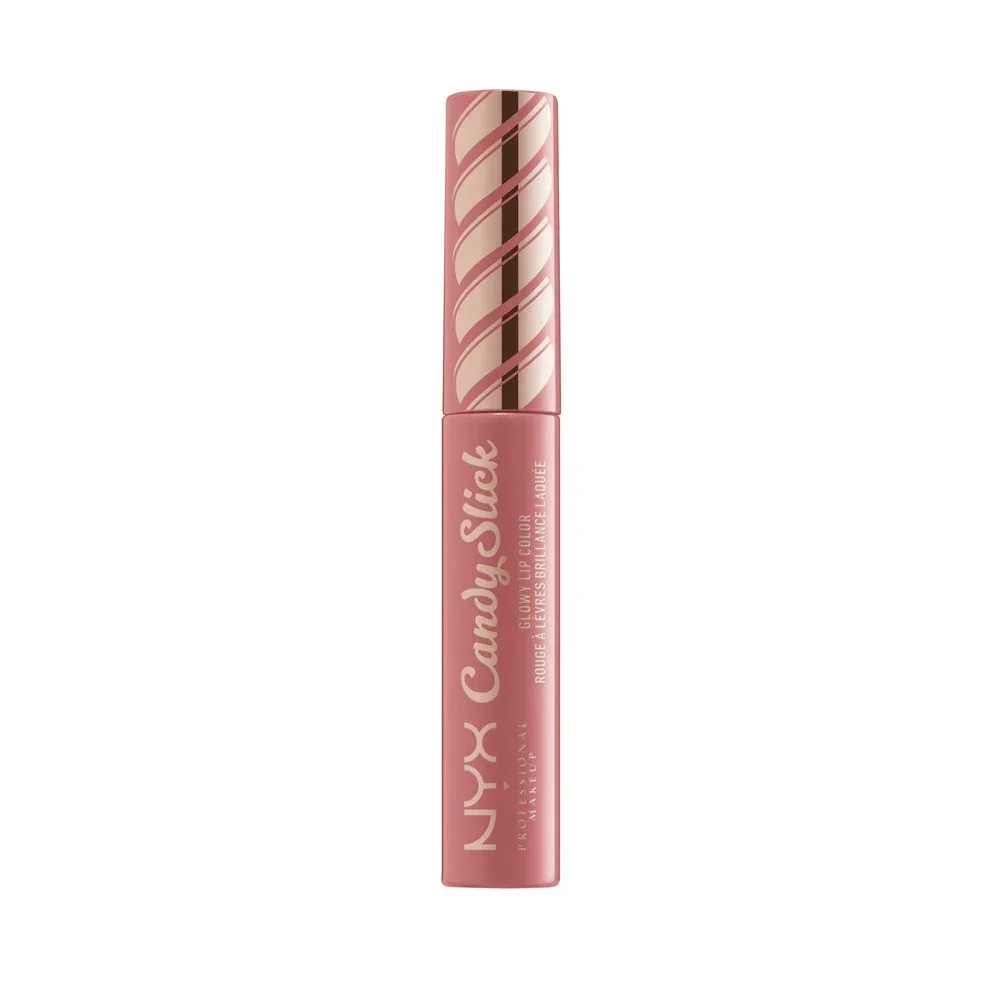 Consistent NYX PROFESSIONAL MAKEUP Candy Slick Glowy Lip Color Gloss - Sugarcoated Kissed Peachy Nude Elite