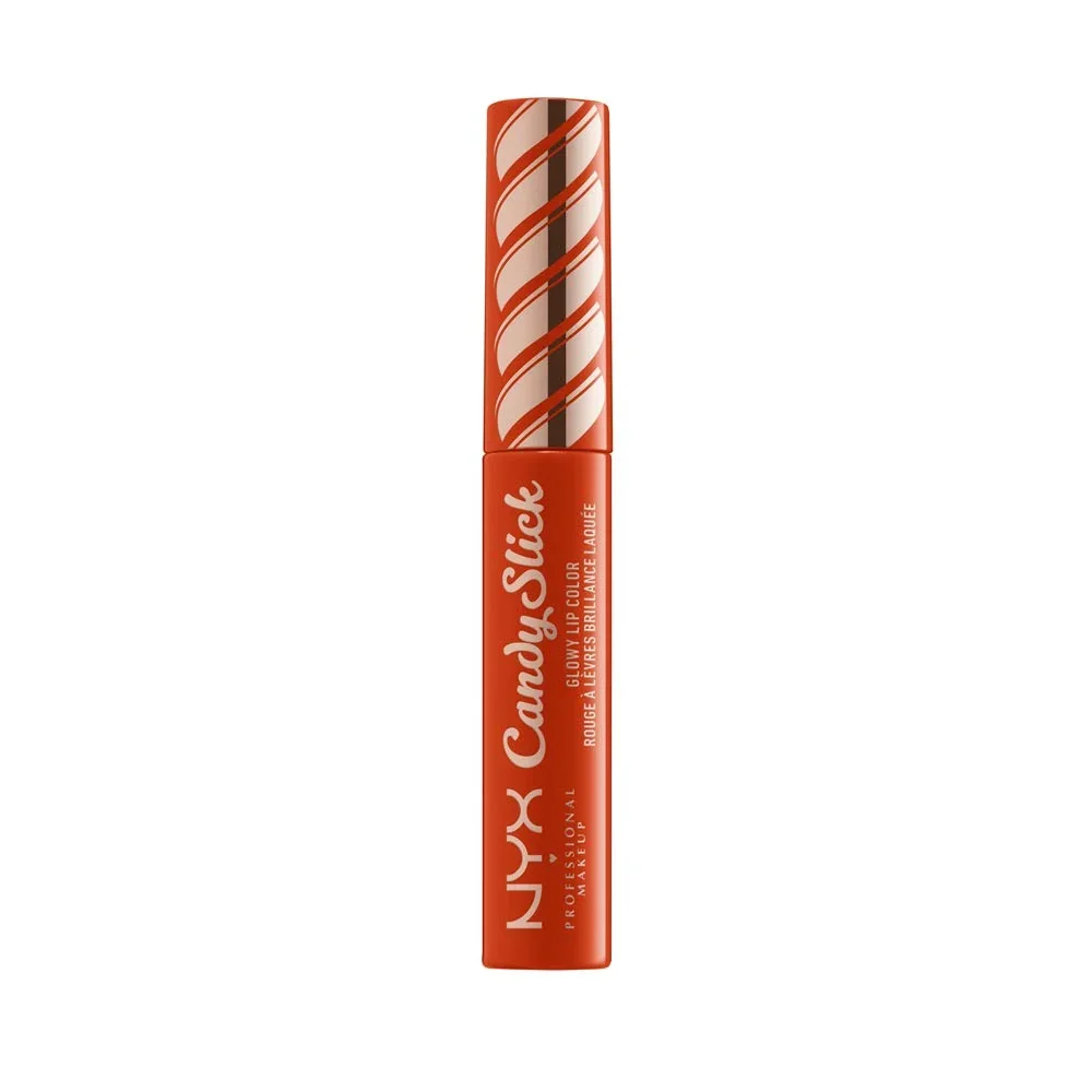 World-Class NYX PROFESSIONAL MAKEUP Candy Slick Glowy Lip Color Gloss - Sweet Stash Orange Red Contemporary