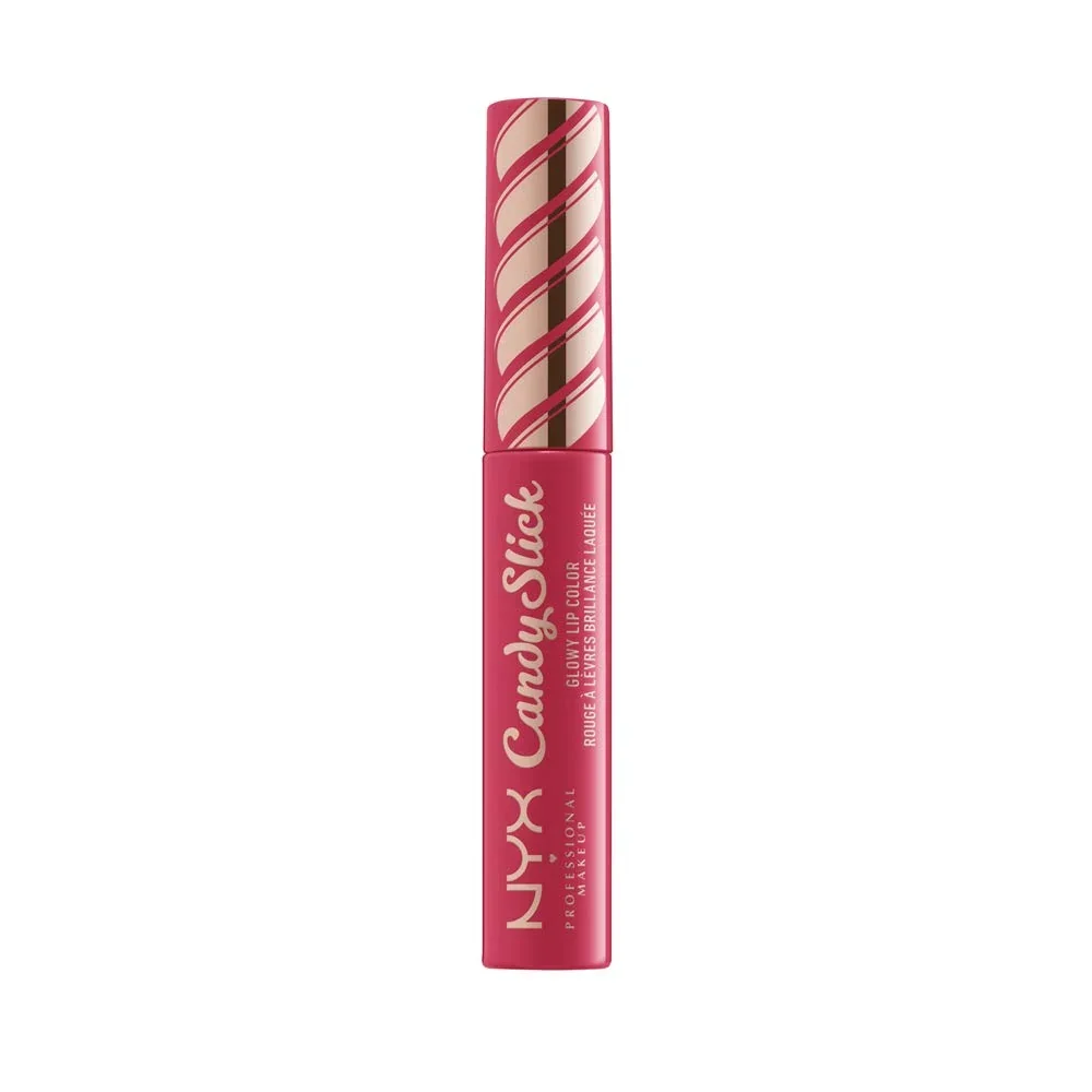 Flexible NYX PROFESSIONAL MAKEUP Candy Slick Glowy Lip Color Gloss - Watermelon Taffy Coral Pink Sophisticated
