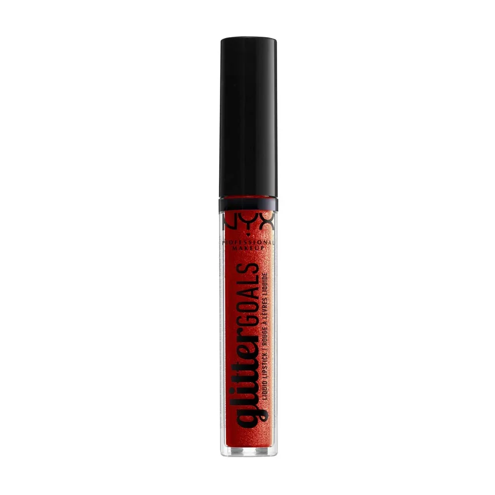 Innovative NYX PROFESSIONAL MAKEUP Glitter Goals Liquid Lipstick - Shimmy Coral Orange With Gold Glitter Flexible