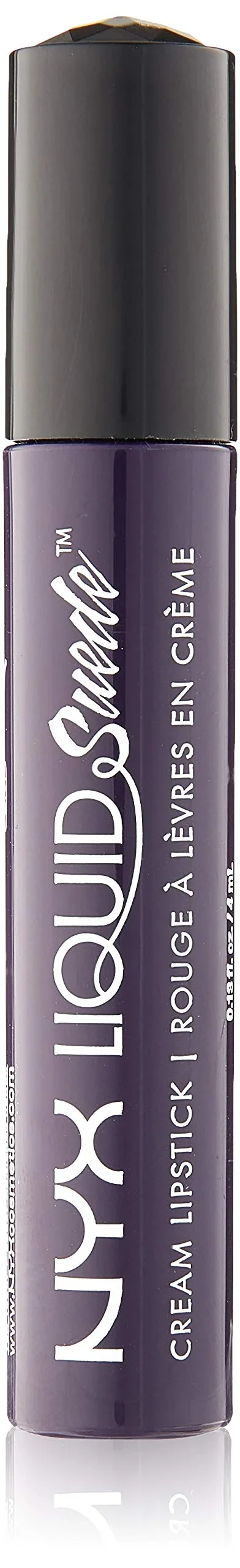 Fashionable NYX PROFESSIONAL MAKEUP Liquid Suede Cream Lipstick - Foul Mouth Navy Black Unique
