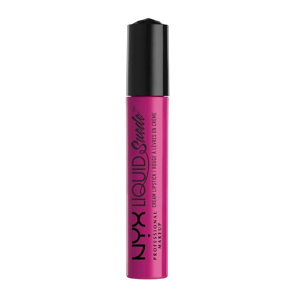 Efficient NYX PROFESSIONAL MAKEUP Liquid Suede Cream Lipstick - Pink Lust Hot Pink Clean