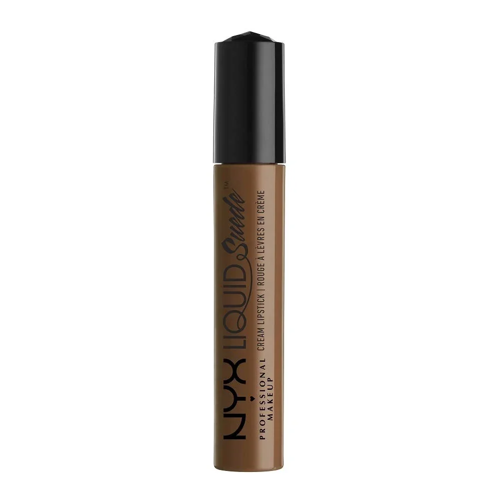 Next-Generation NYX PROFESSIONAL MAKEUP Liquid Suede Cream Lipstick - Downtown Beauty Walnut Brown Contemporary