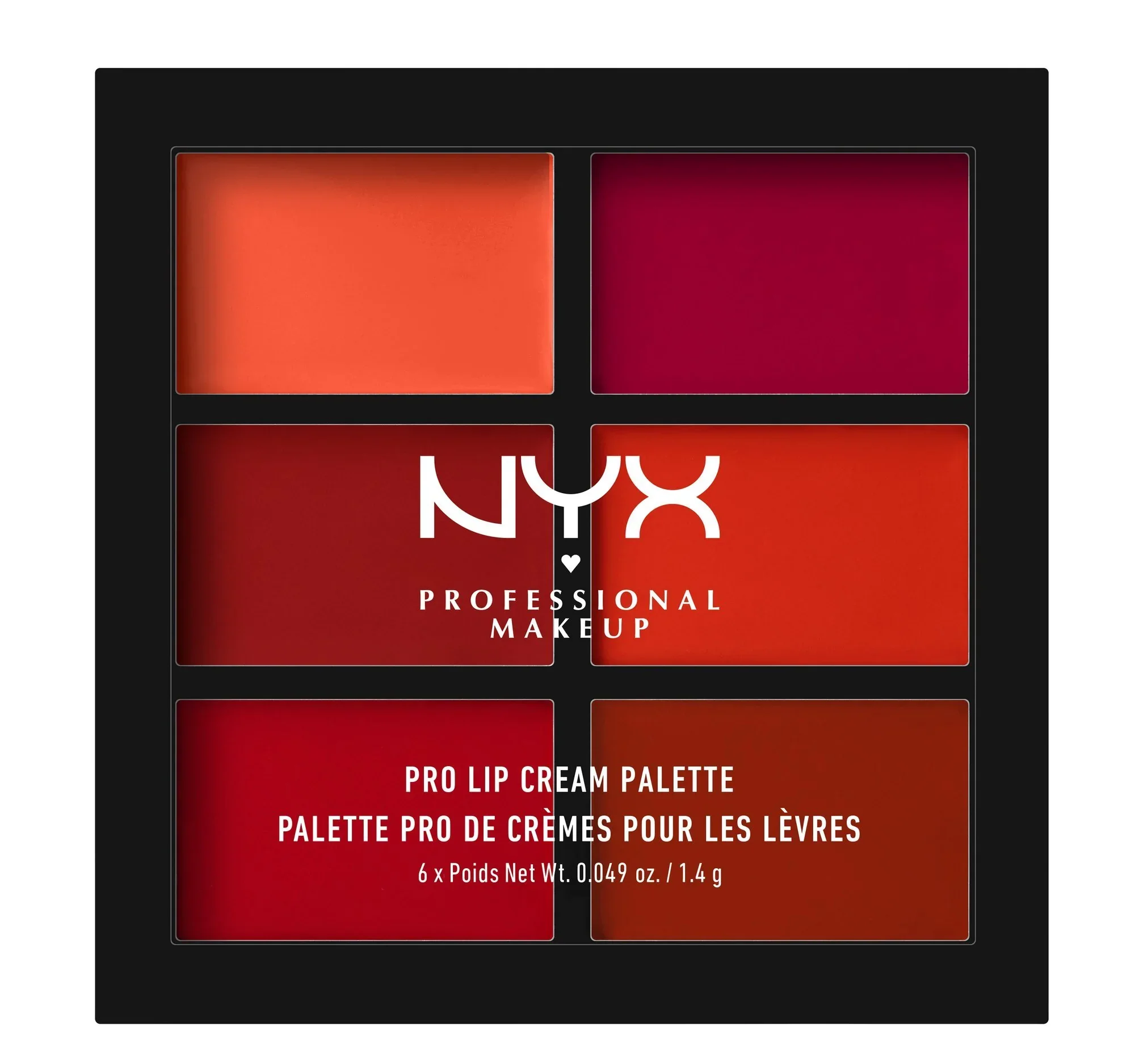 Environmentally Friendly NYX PROFESSIONAL MAKEUP Pro Lip Cream Palette The Reds 0.317 Ounce Premium Material
