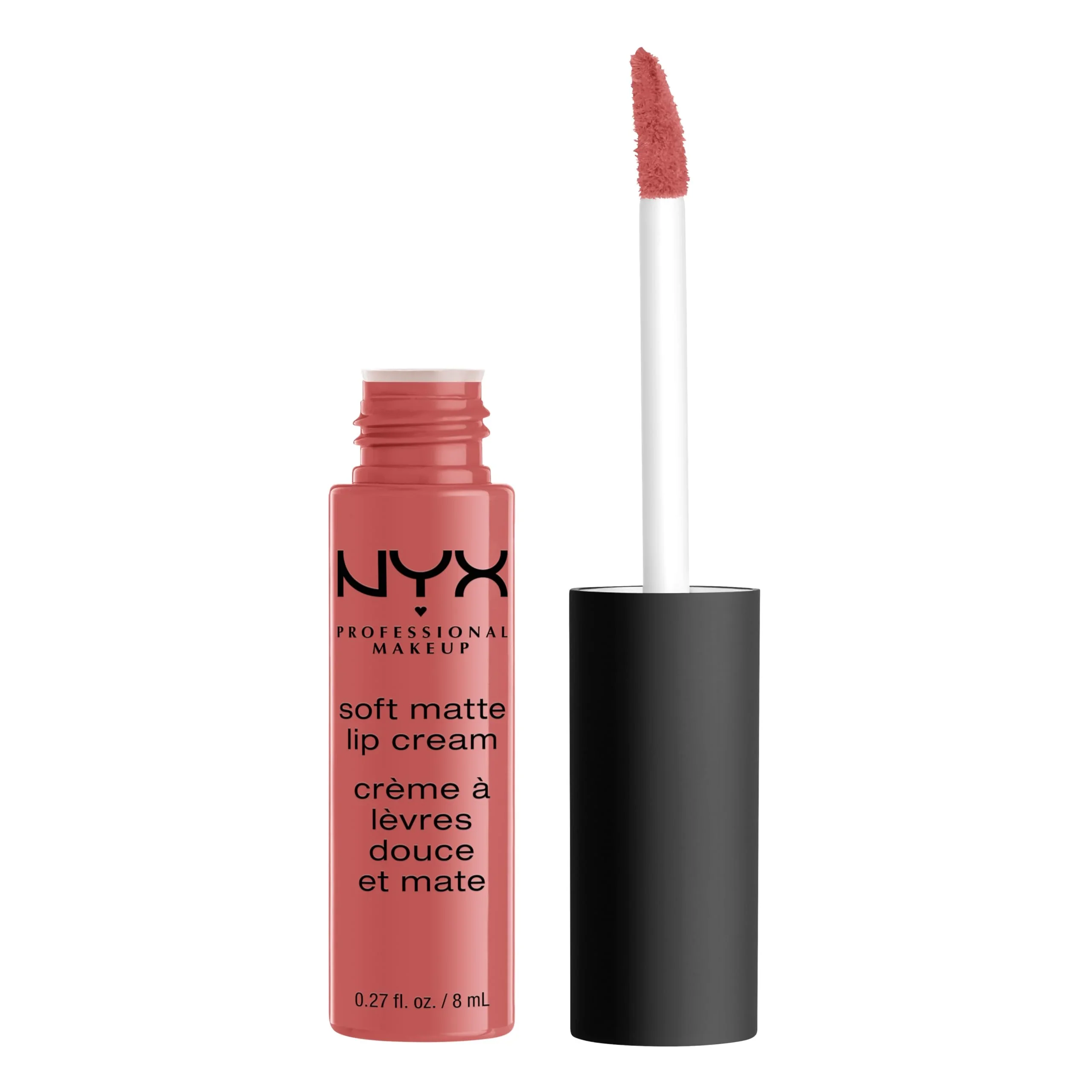 Next-Generation NYX PROFESSIONAL MAKEUP Soft Matte Lip Cream Lightweight Liquid Lipstick - Zurich Matte Muted Rose Environmentally Friendly