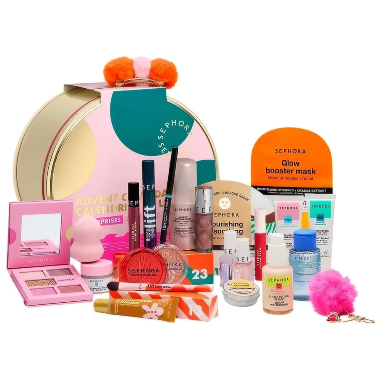 Traditional SEPHORA COLLECTION Premium Makeup Skincare Advent Calendar Gift Set World-Class