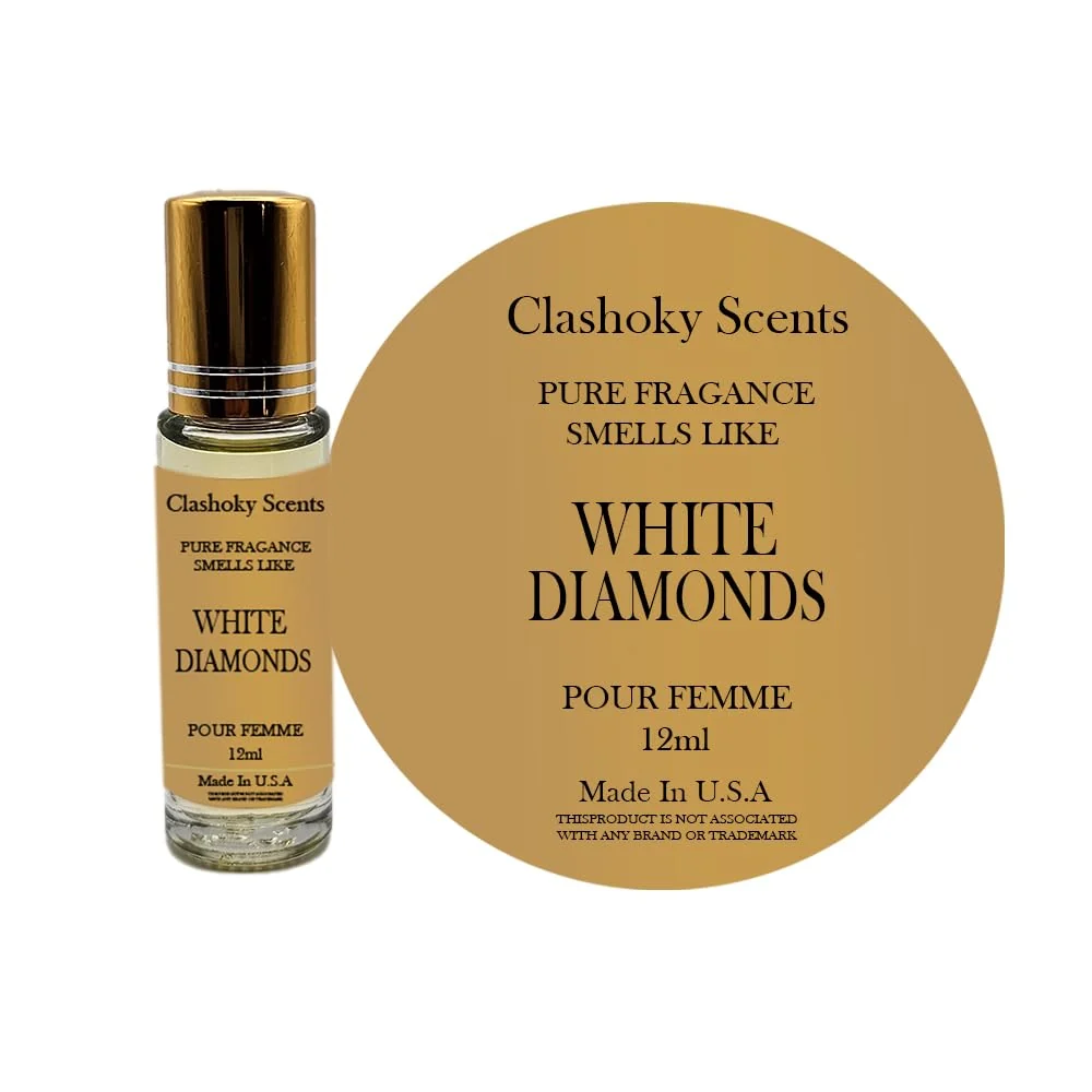 Healthy Clashoky Fragrance Perfume Oils White Diamonds Perfume Roll On Body Oil for Women 12ml Pack of 1 Superior