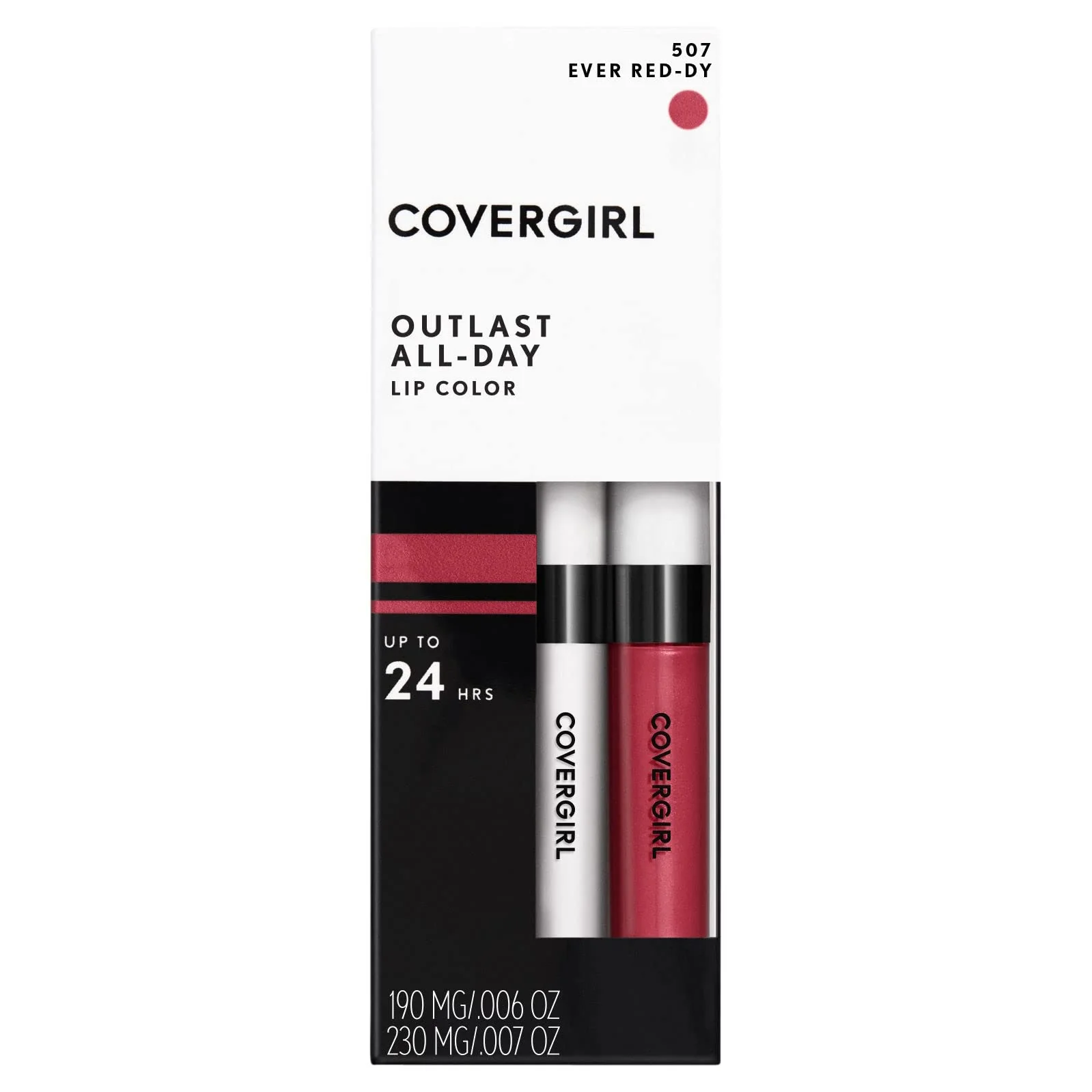 Convenient COVERGIRL Outlast All-Day Moisturizing Lip Color Ever Red-Dy 507 packaging may vary Effective