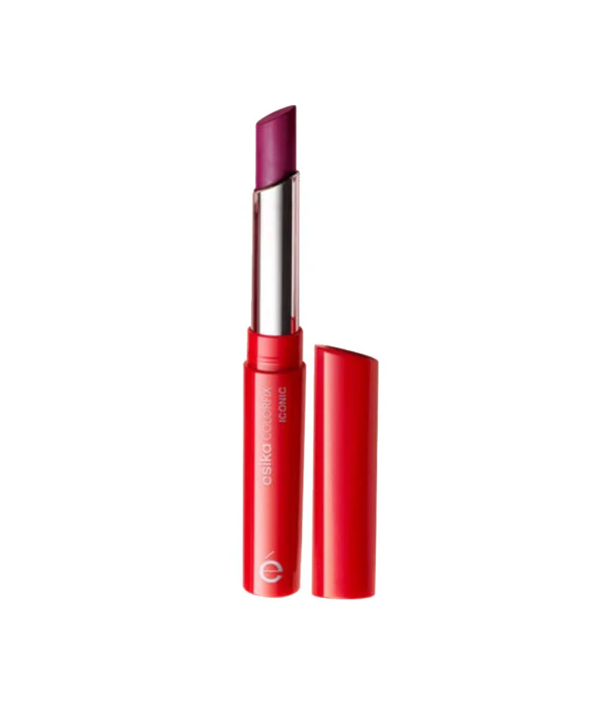 Reusable Esika Colorfix Iconic 24H Plus Matte Lipstick Color Vino Chic Natural