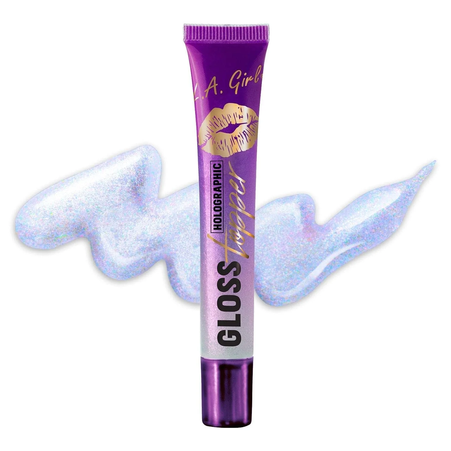 Authentic L.A. Girl Gloss Topper Flashing Opal Holographic Purple GLG572 Sustainable