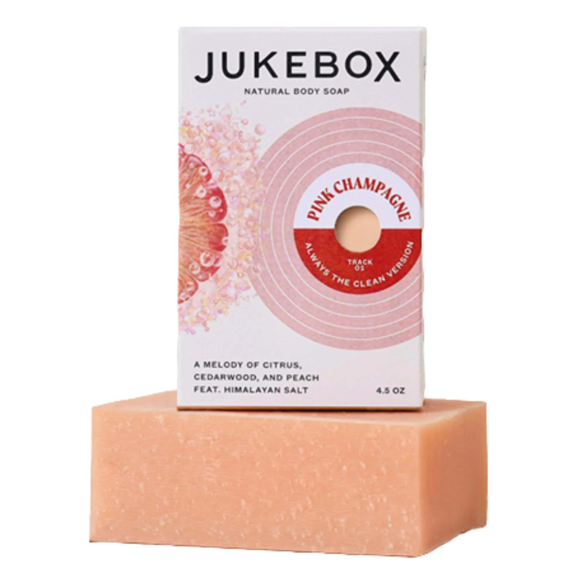 Detailed Jukebox Soap Pink Champagne Scent Natural Bar Soap for Women Cold Process Bath Soap with No Harmful Ingredients Created for All Skin Types Pink Secure