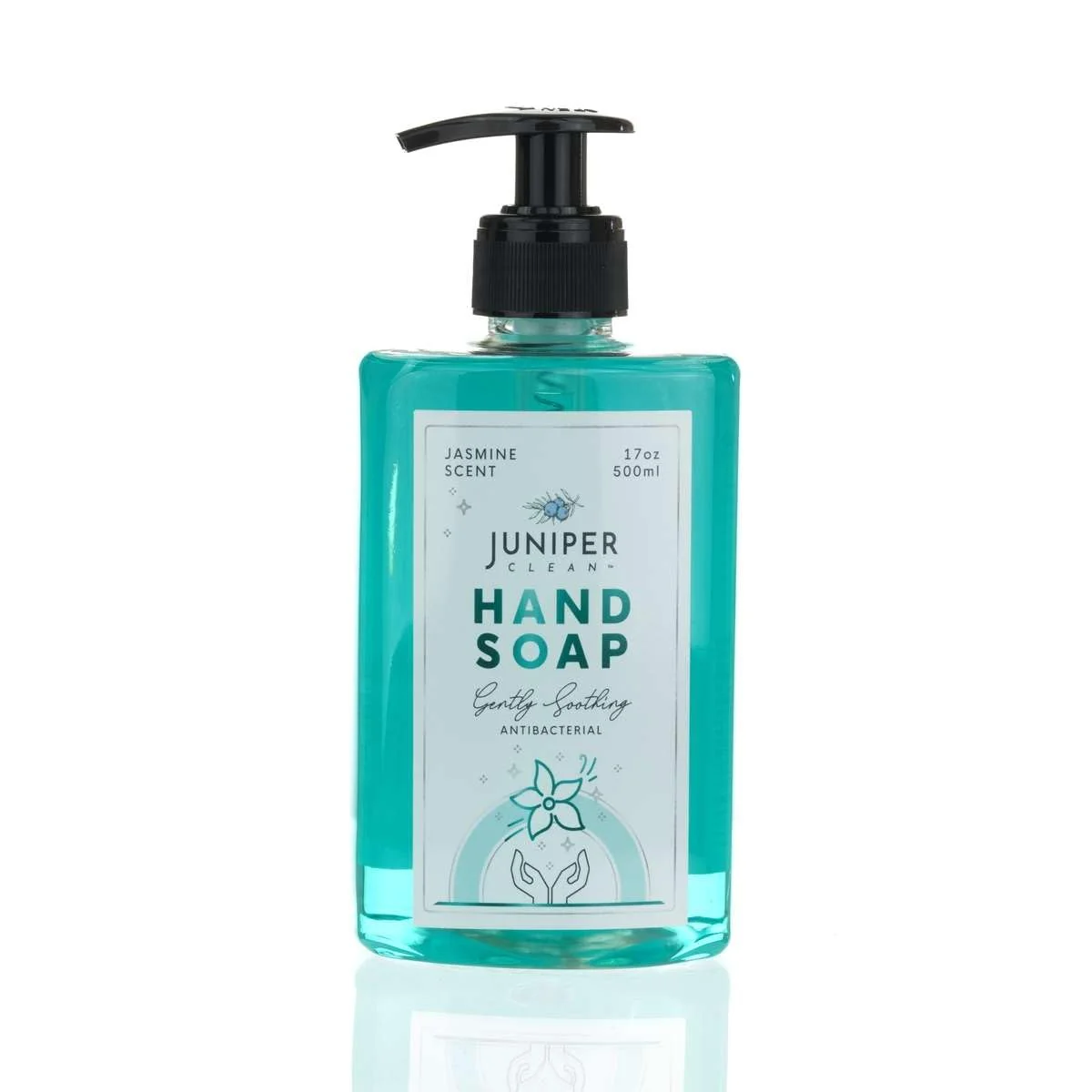 Healthy Juniper CLEAN Antibacterial Hand Soap with Pump Jasmine Scent Liquid Hand Soap 17 Fl Oz Pack of 1 Casual