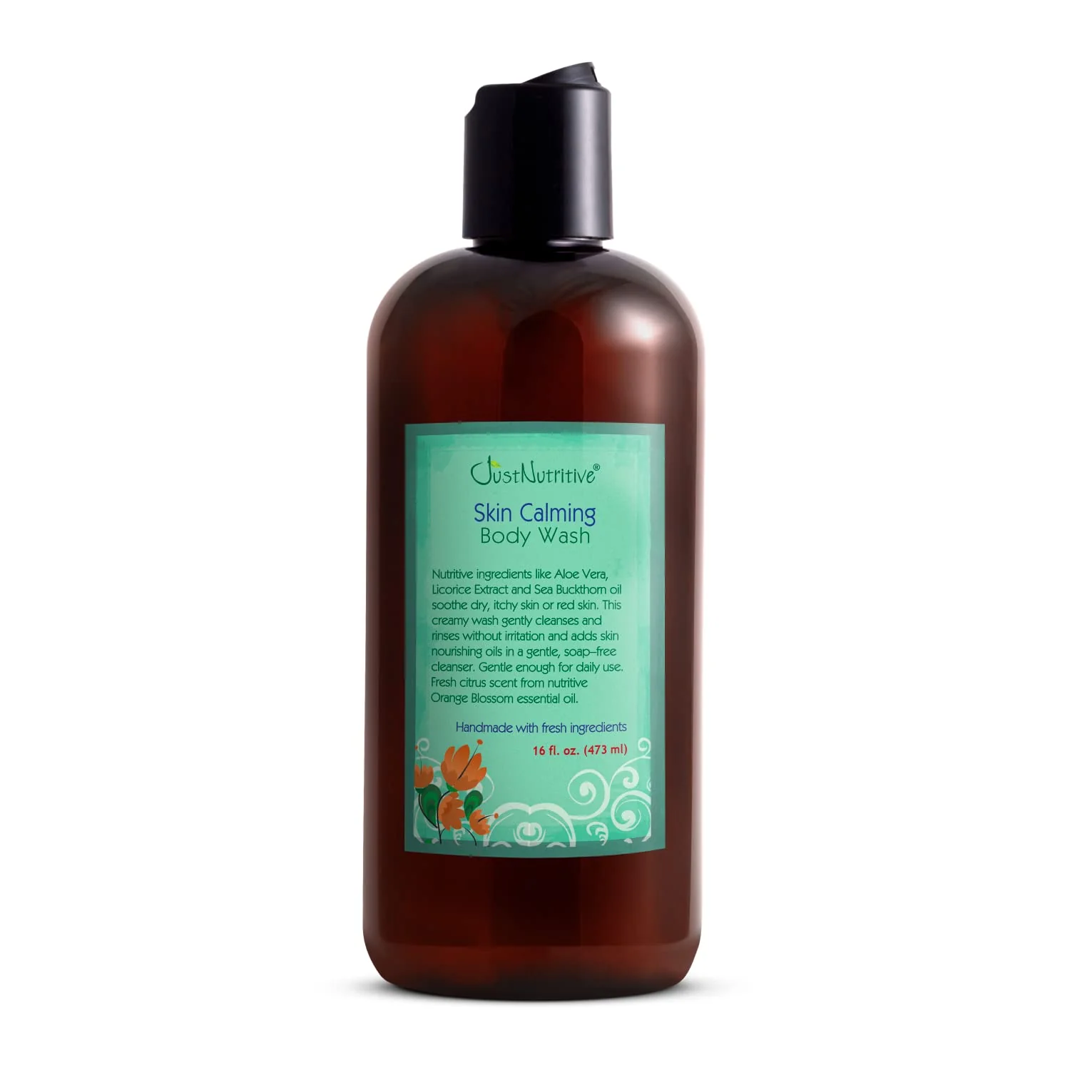 Fast Just Nutritive Skin Calming Body Wash Body Wash for Your Skin Natural Body Wash 16 oz Classic