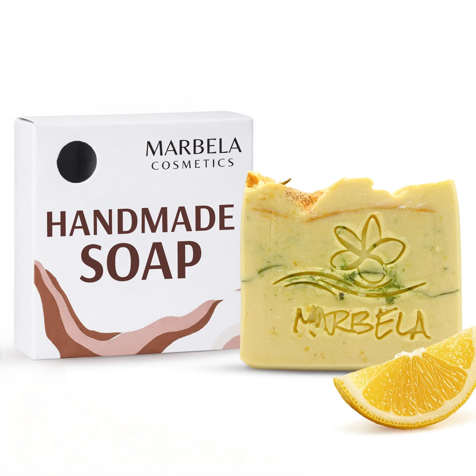 Flexible Marbela Cosmetics Handmade Soap Bar - Made in USA Vegan Friendly Palm Oil Natural Bar Soap - Face Body Soap for Daily Skin Care Innovative