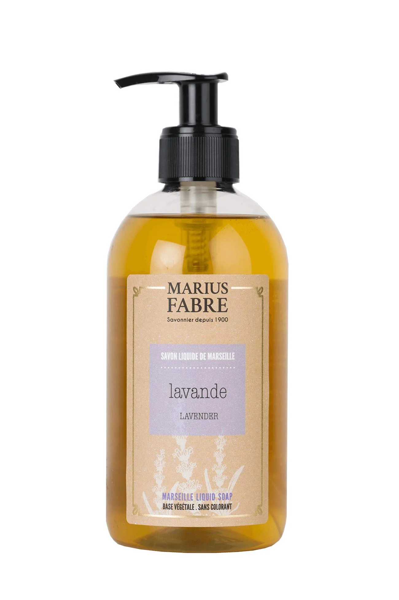Classic Marius Fabre Marseille Liquid Soap Lavender Fragrance 400ml Contemporary