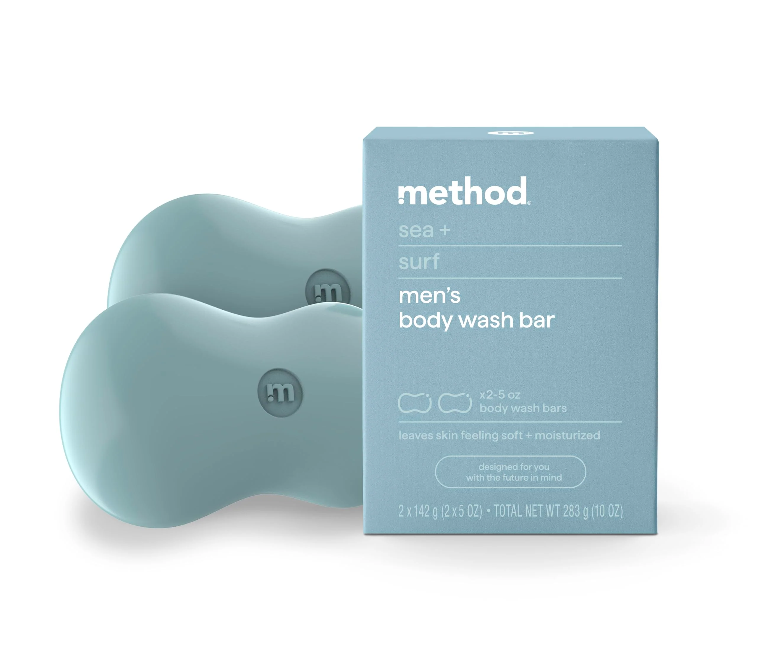 Reliable Method Bar Soap Sea Surf Plastic 2 bars 5oz each Safe