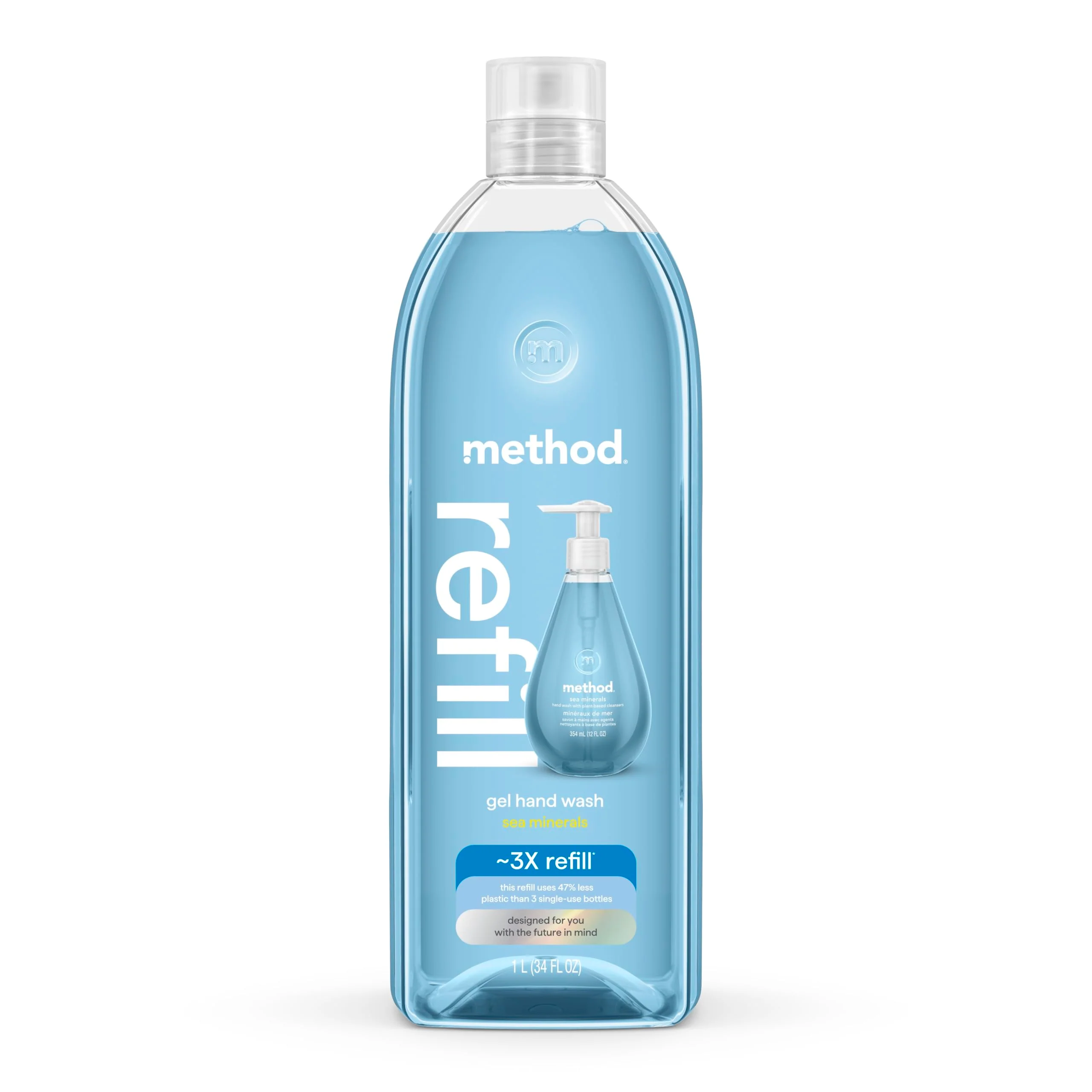 Innovative Method Gel Hand Soap Refill Sea Minerals 34 Fl Oz Pack of 1 Packaging May Vary Classic
