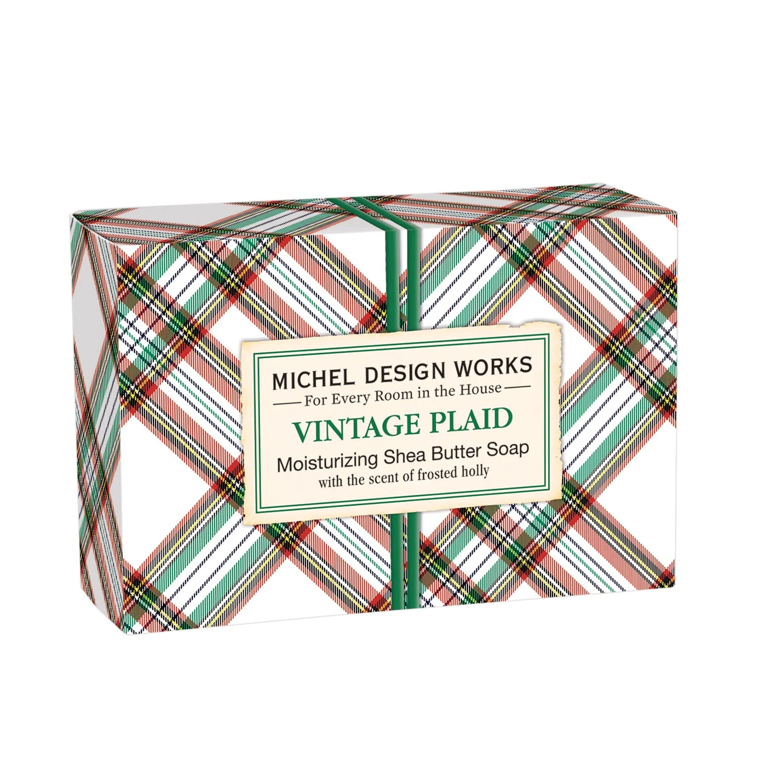 Superior Michel Design Works 4.5oz Boxed Single Shea Butter Soap Vintage Plaid Efficient