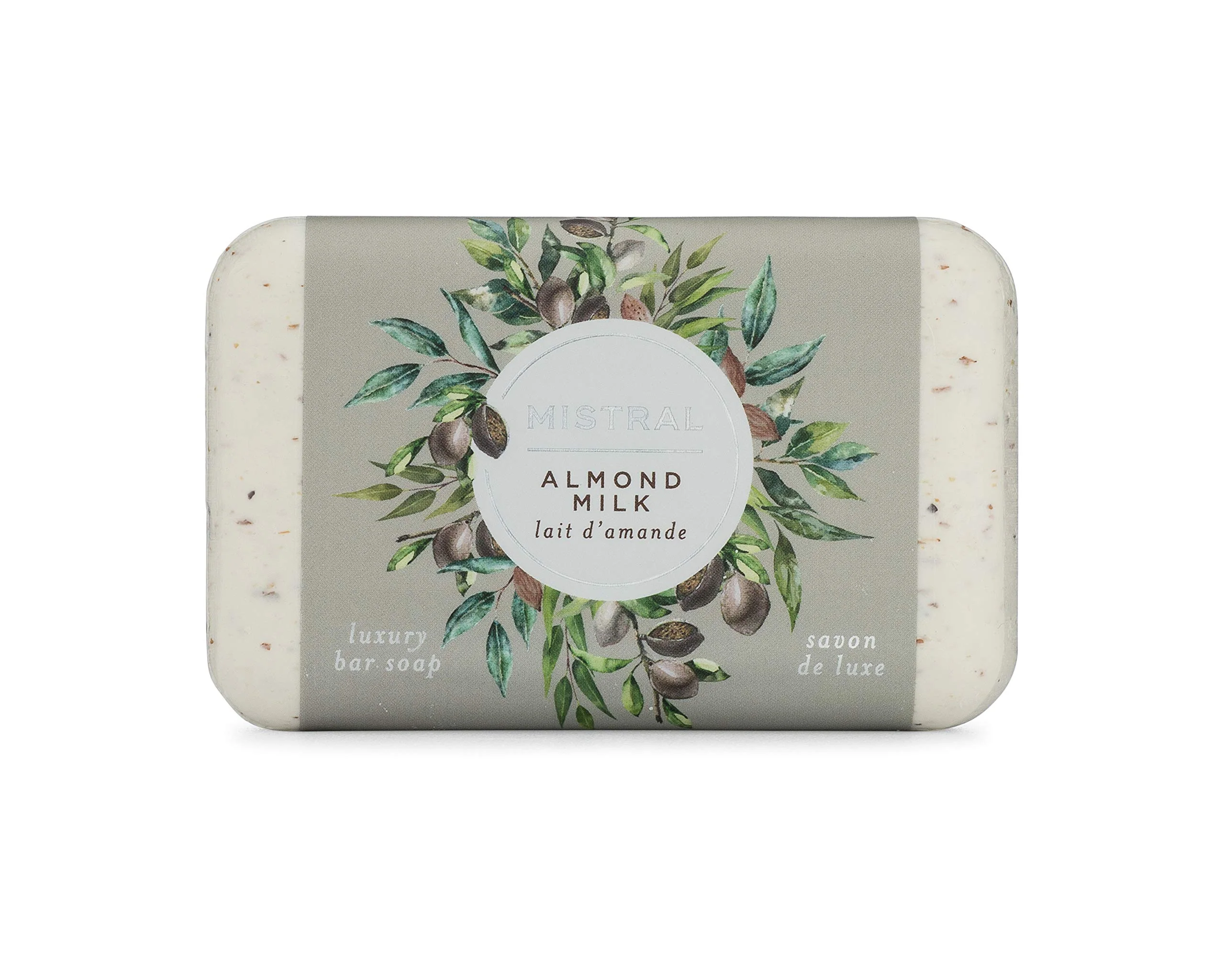 Unique Mistral Classic French Bar Soap Almond Milk 7 oz - Triple-Milled Luxury Natural Soap with Organic Shea Butter Sweet Almond Oil Long-Lasting Quality
