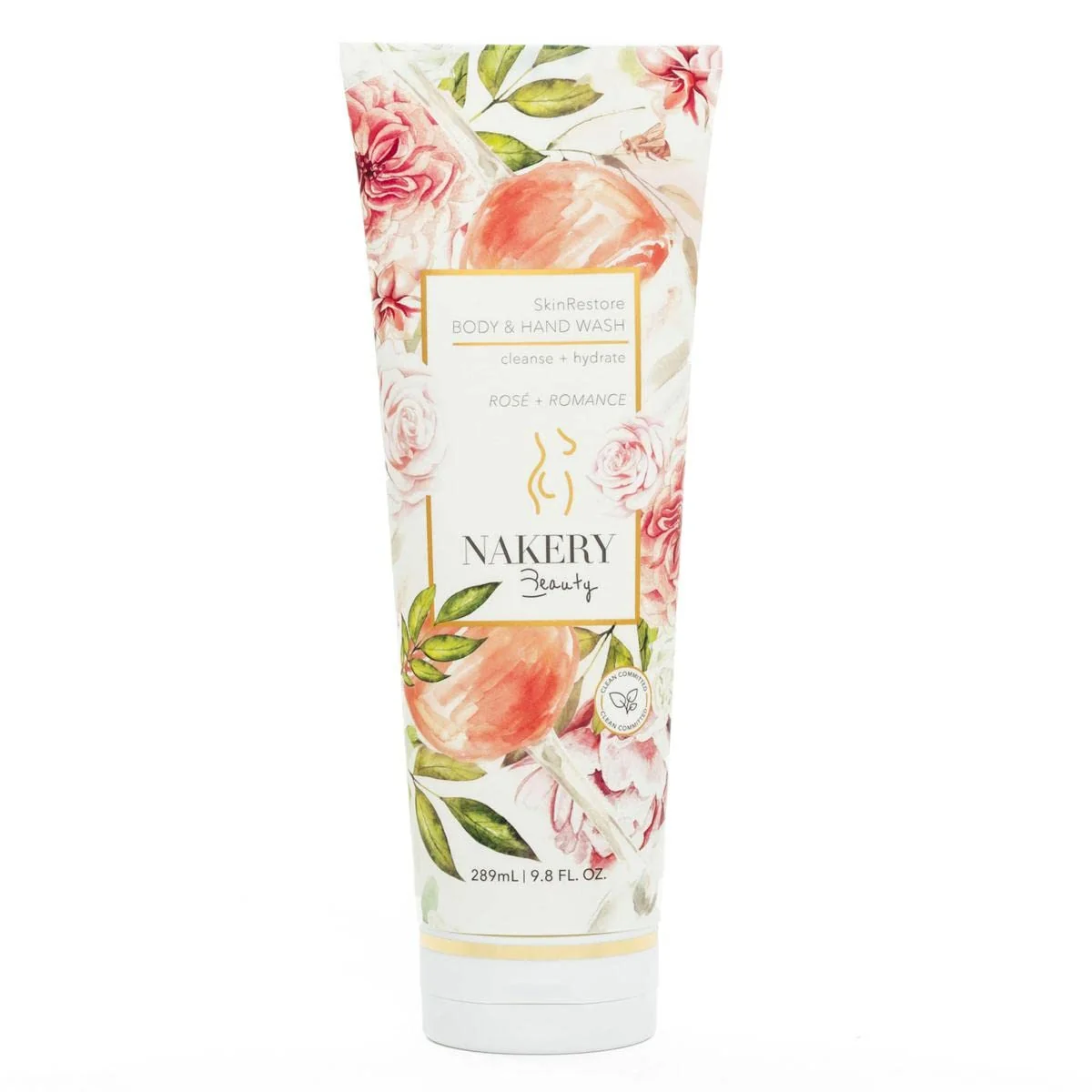 Clean Nakery SkinRestore Body Hand Wash Ultra-Foaming Reinvigorates the Skin Sulfate- Rosé Romance Expertly Made