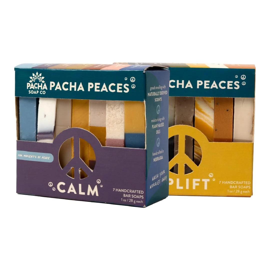 Trendy Pacha Soap Co. Bar Soap - Santal Amber Scent Handcrafted Hydrating Moisturizing Bar Soap with Soothing Essential Oils Premium Face Hand Body Contemporary