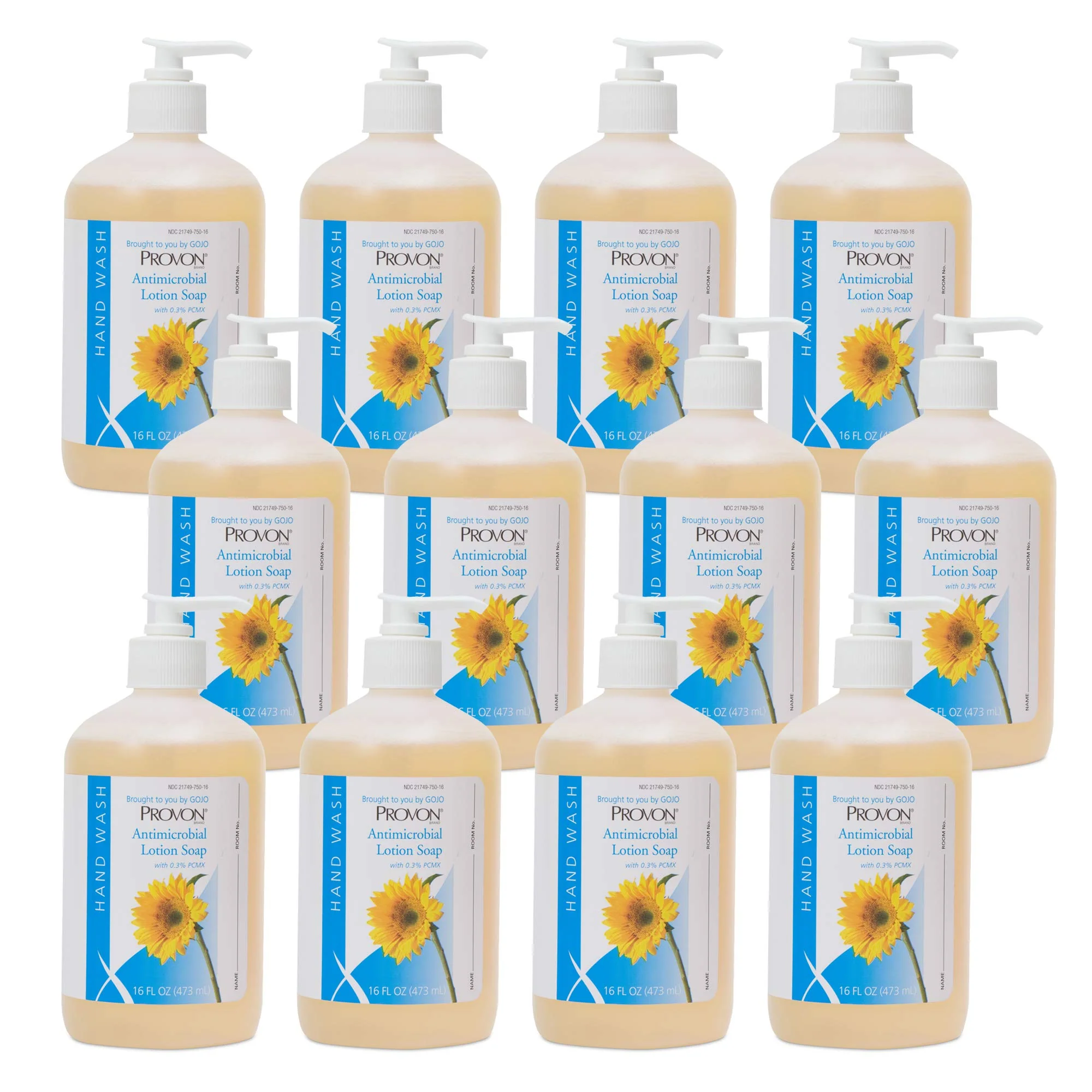 Excellent Provon Antimicrobial Lotion Soap with 0.3 PCMX Pleasant Fragrance 16 fl oz Counter Top Pump Bottle Pack of 12 - 4303-12 Eco-Friendly