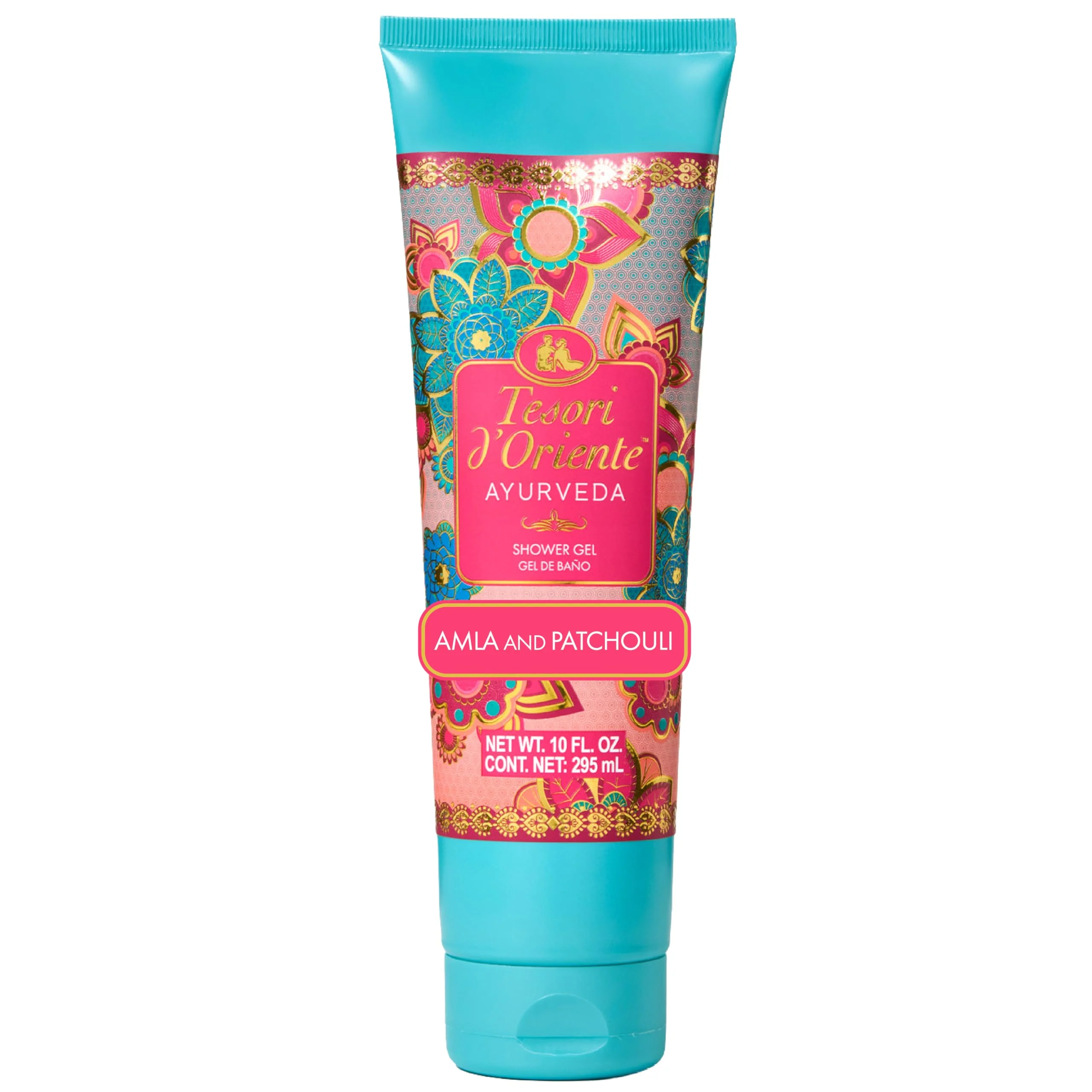 Responsible Tesori d Oriente Ayurveda Shower Gel 2.53 fl oz Travel Size Gentle Hydrating Body Wash with Amla Oil Vitamin-E Warm Aromatic Patchouli Scent No Organic