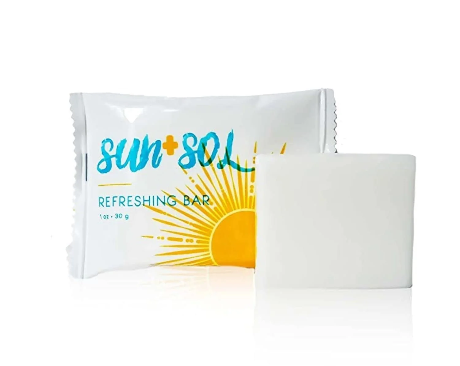 Effective World Amenities Sun Sol Bulk Refreshing Soap Bar With Warm Coconut Vanilla Fragrances Sachet Wrapped Travel Size Toiletries Mini Hotel Dependable
