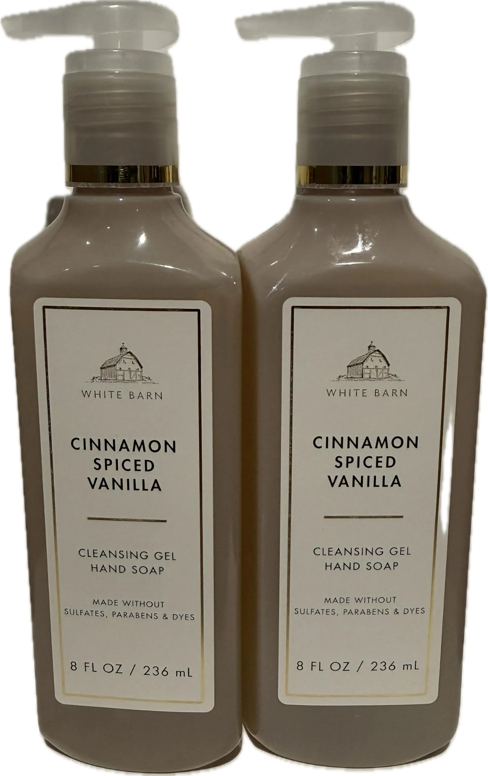 Smart Bath and Body Works Cinnamon Spiced Vanilla Cleansing Gel Hand Soap 8 Ounces Each Pack of 2 Next-Generation