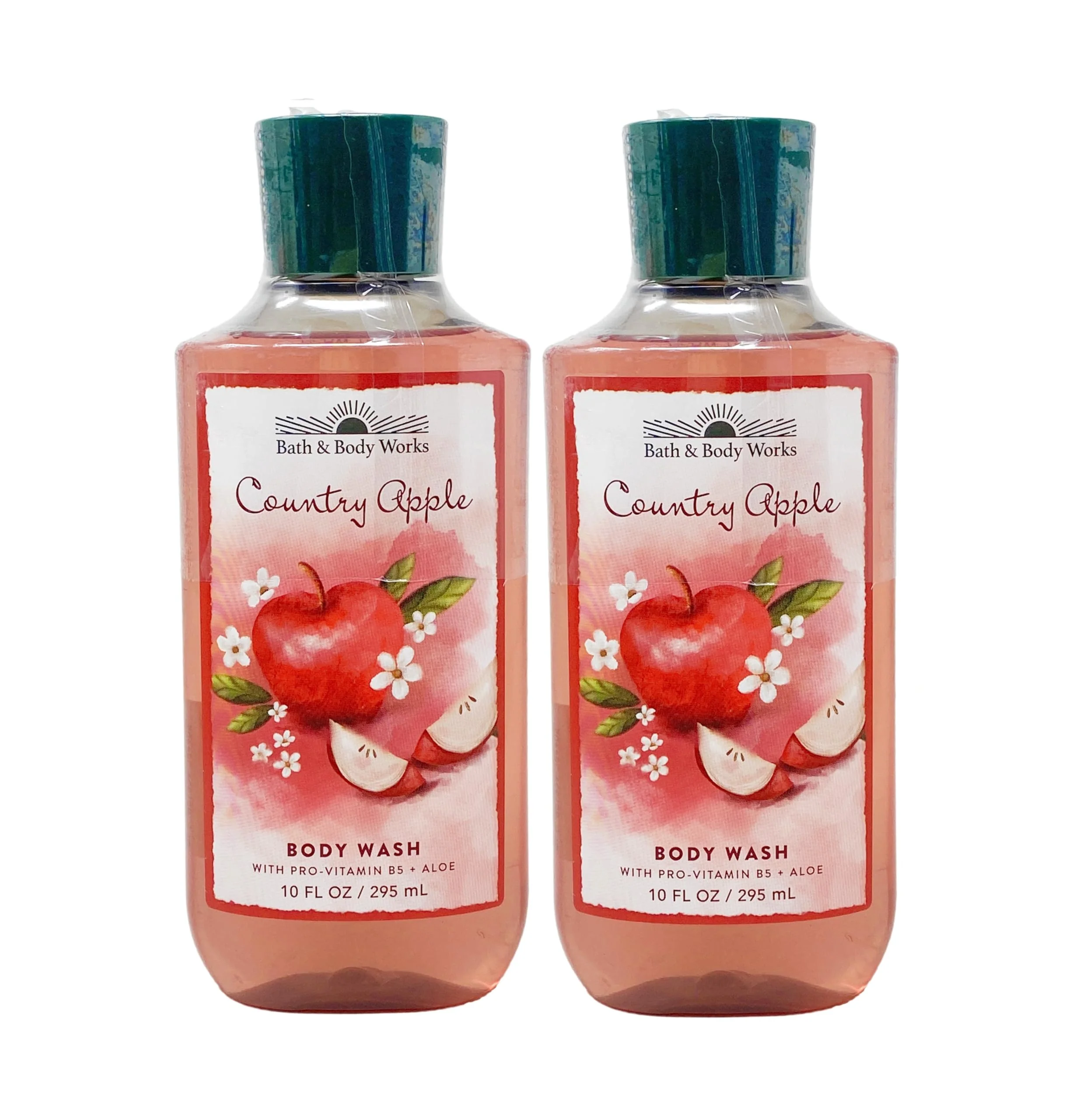 Breathable Bath and Body Works 2 Country Apple Shower Gels-10 oz. Bottles Contemporary