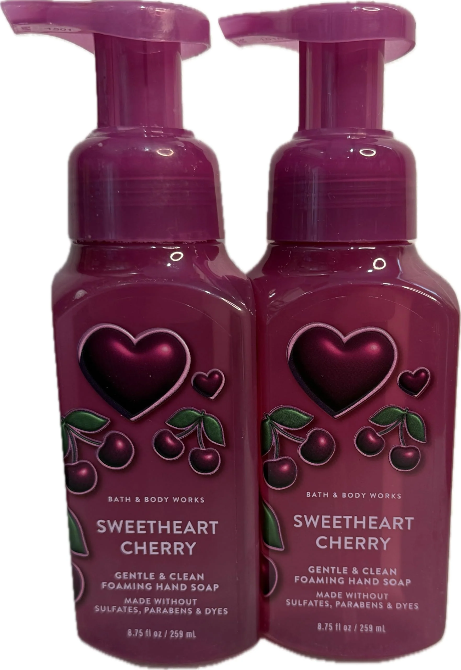 Elegant Bath and Body Works Sweetheart Cherry Gentle Foaming Hand Soap Pack of 2 Secure