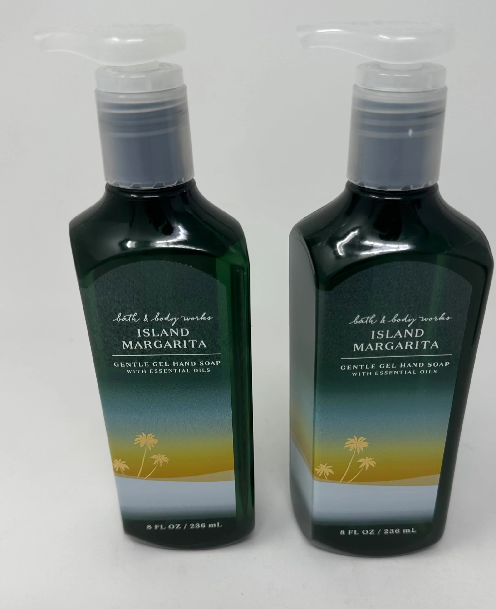 Pure Bath and Body Works Island Margarita Gentle Gel Hand Soap Set of 2 8 fl oz 236 mL Each Detailed
