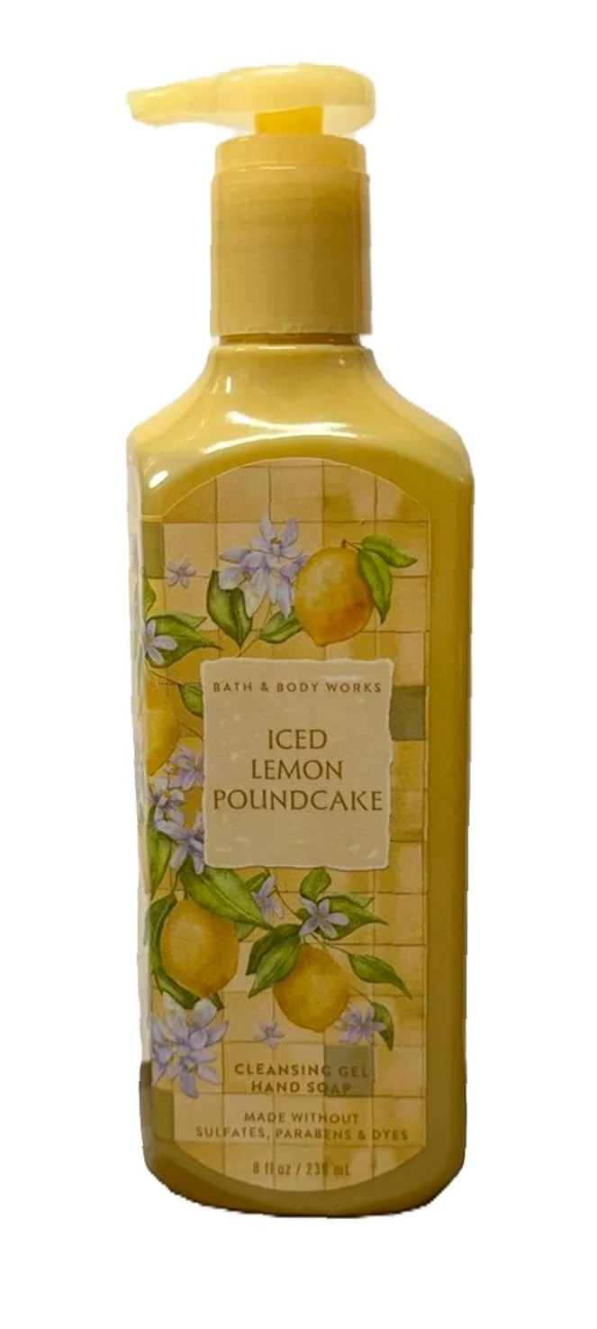 Pure Bath Body Works Cleansing Gel Hand Soap - 8 fl oz Iced Lemon Poundcake Lightweight