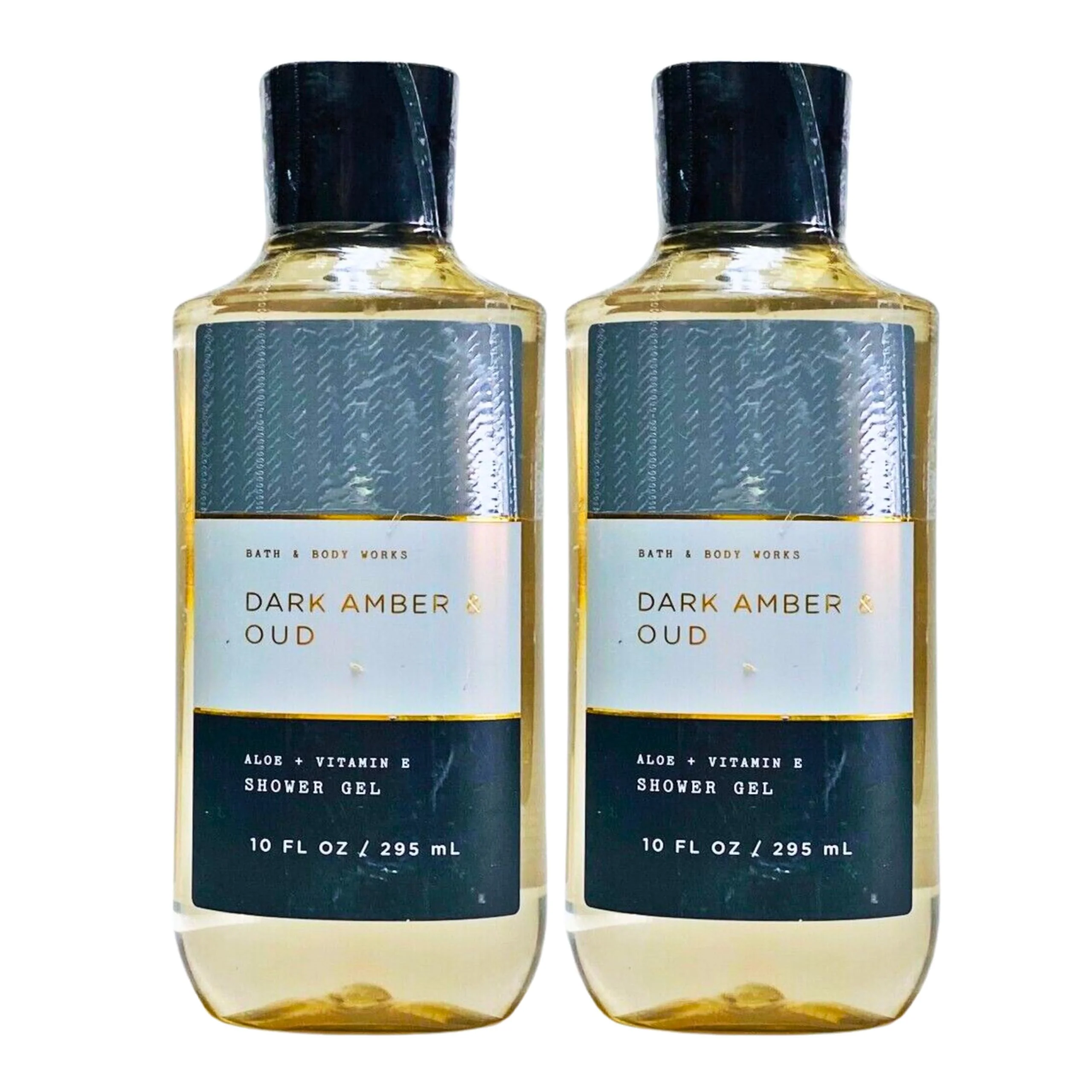 Selected Bath Body Works Shea Vitamin E Shower Gel Set of 2 10oz Each Dark Amber Oud Professional
