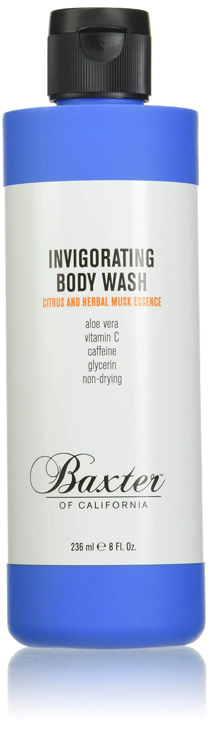 Natural Baxter of California Invigorating Body Wash for Men Citrus and Herbal Musk Essence All Skin Types 8 oz Contemporary