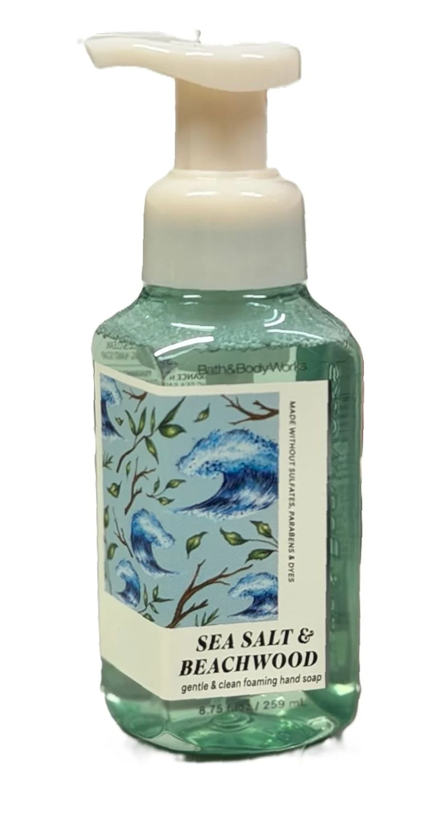 Solid Bath Body Works Spring Scents Gentle Clean Foaming Hand Soap - 8.75 fl oz Sea Salt and Beachwood Trusted