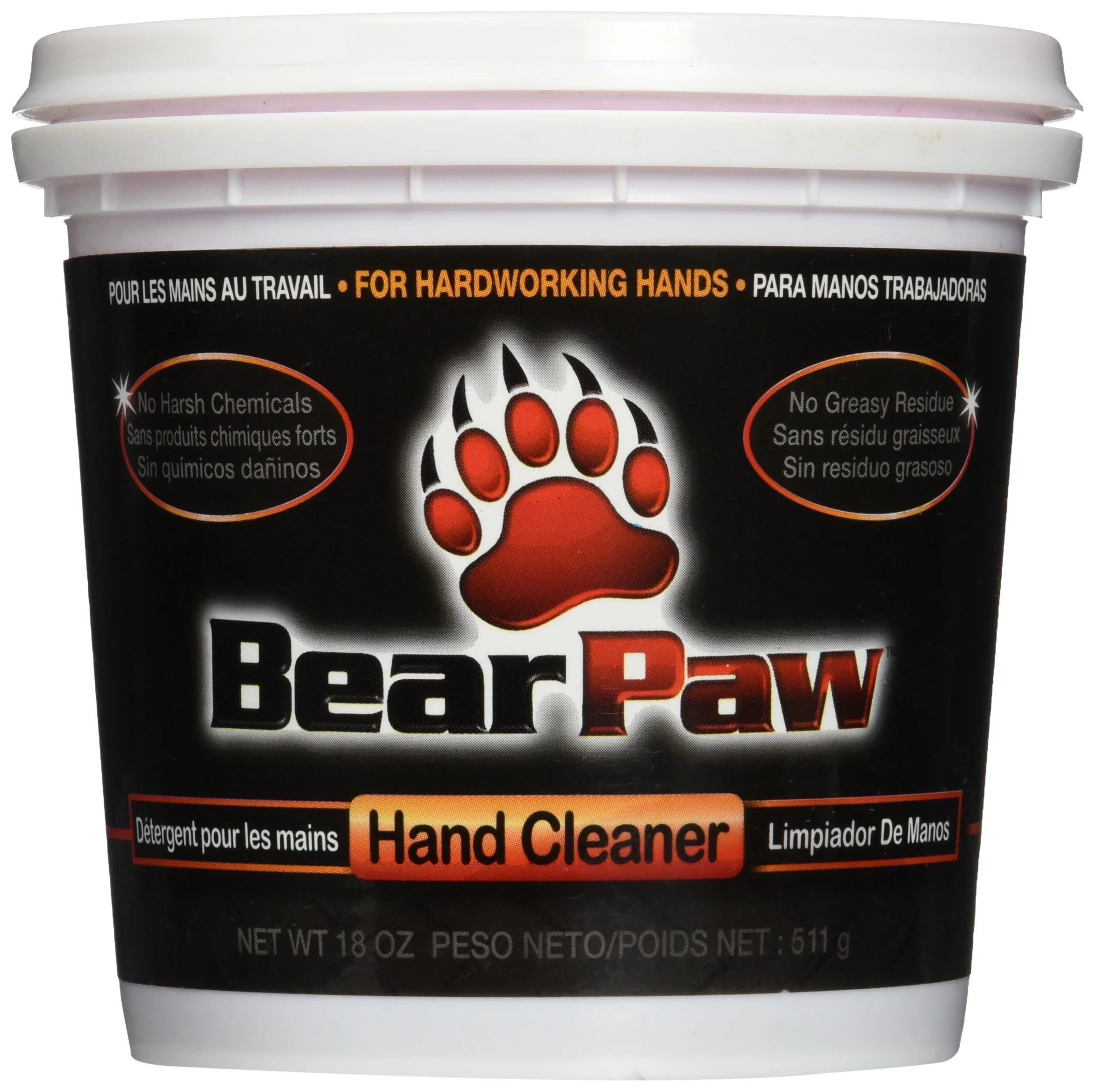 Quality Bear Paw Hand Cleaner 18oz Tub 1 Relaxed