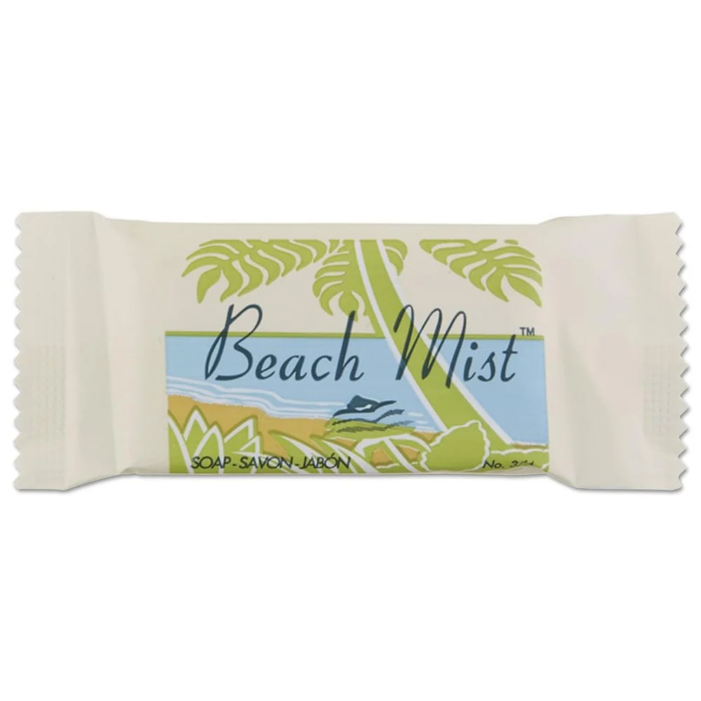 Premium Material Beach Mist Face and Body Soap Foil Wrapped Beach Mist Fragrance .75oz Bar 1000 Carton Authentic