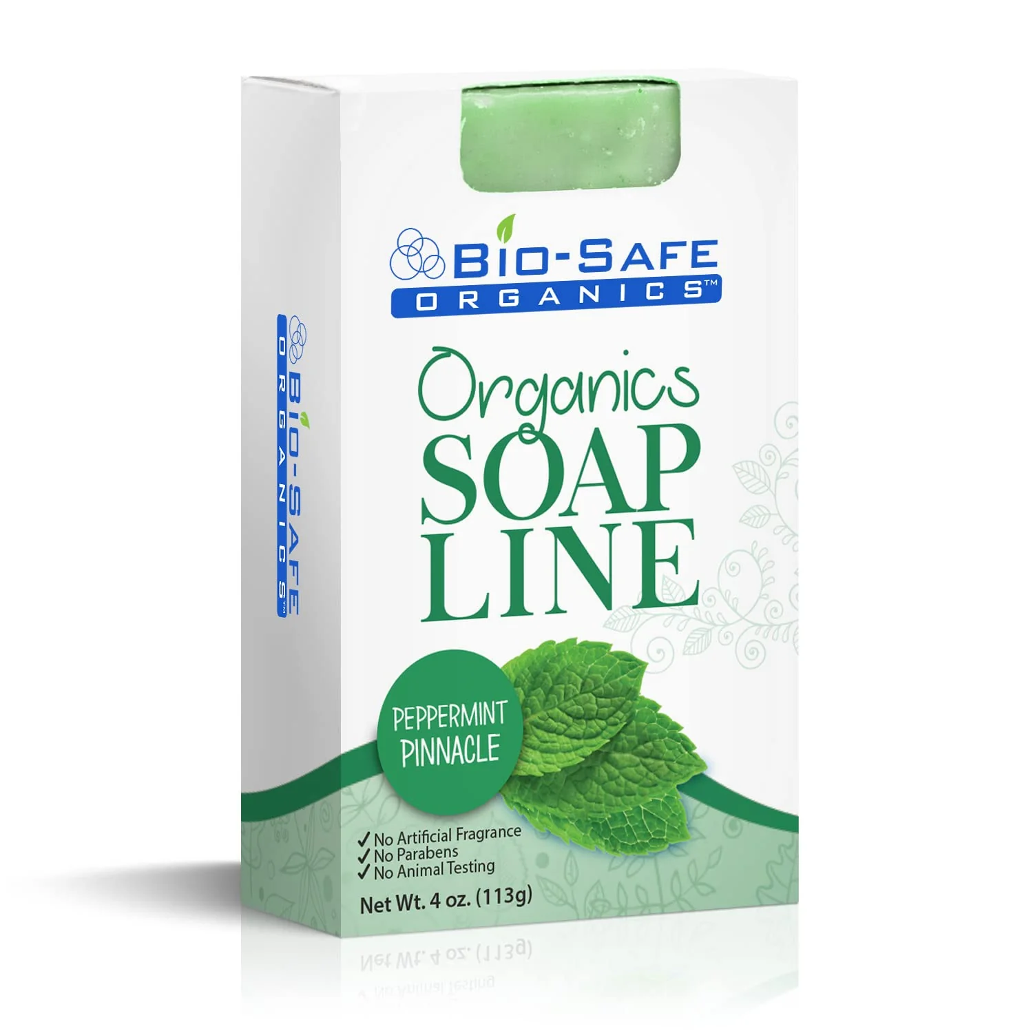 Original Bio-Safe Organics Natural Organic Handmade Peppermint Pinnacle Soap Premium