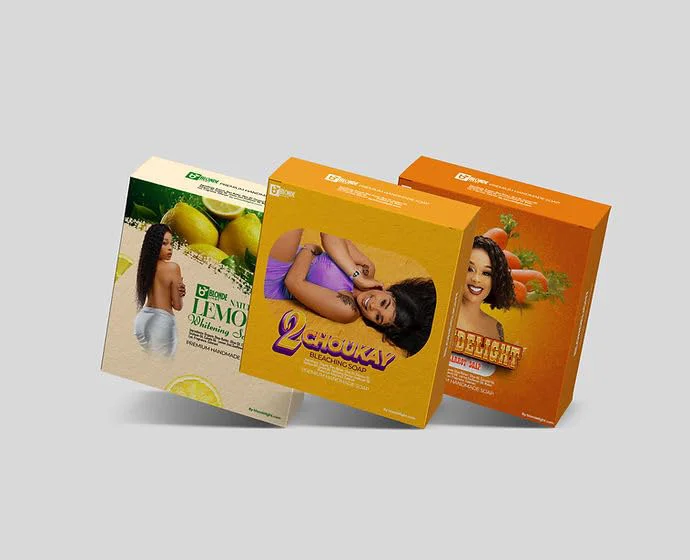 Top-Quality BLONDELIGHT Combo Soap Set Refreshing Lemon Nourishing Carrot Hydrating 2Choukay Soaps Gentle Cleansing Moisturizing Formula Suitable Specialty